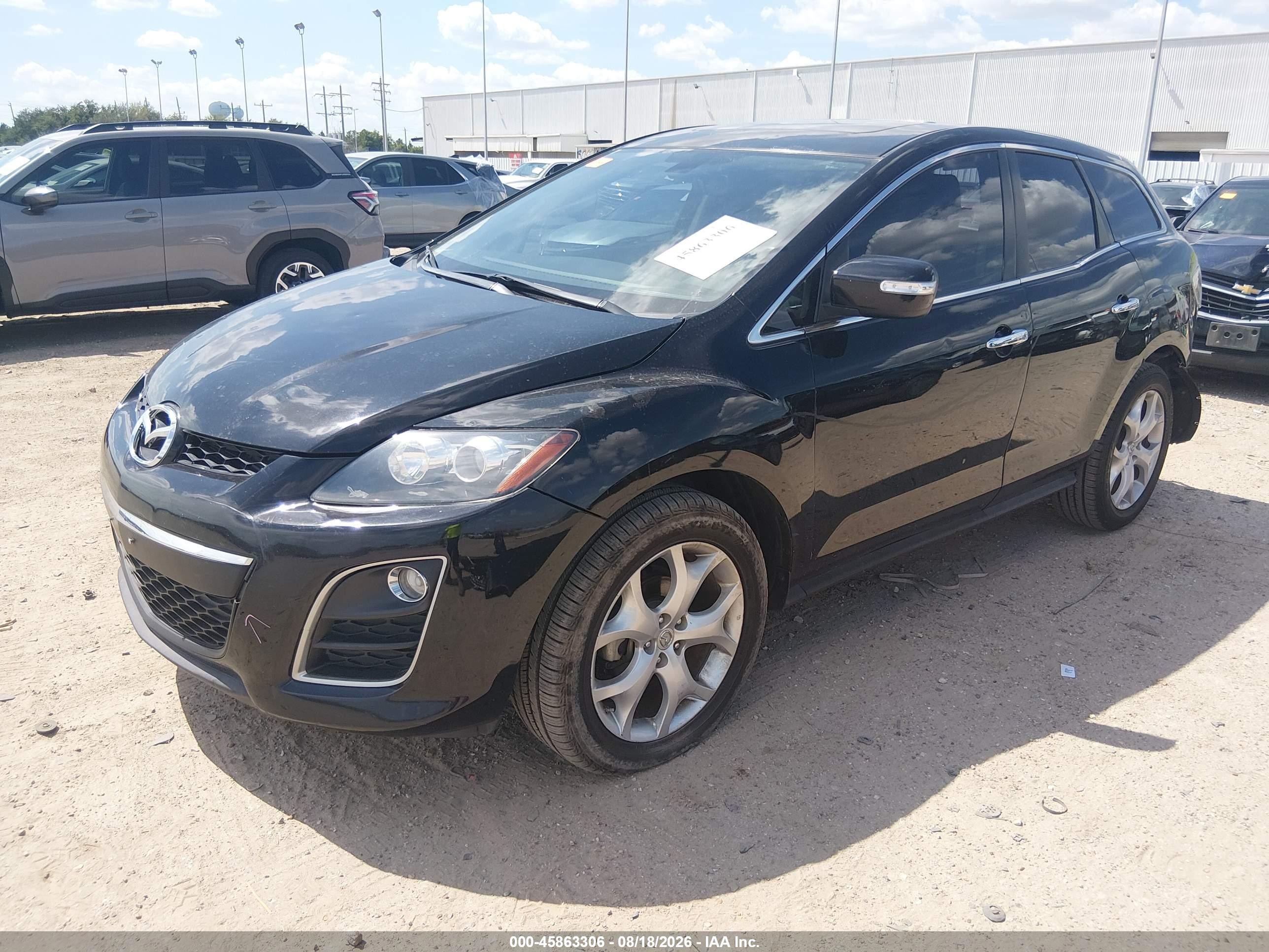 2010 Mazda Cx-7 S Grand Touring Black vin: JM3ER2W35A0340049