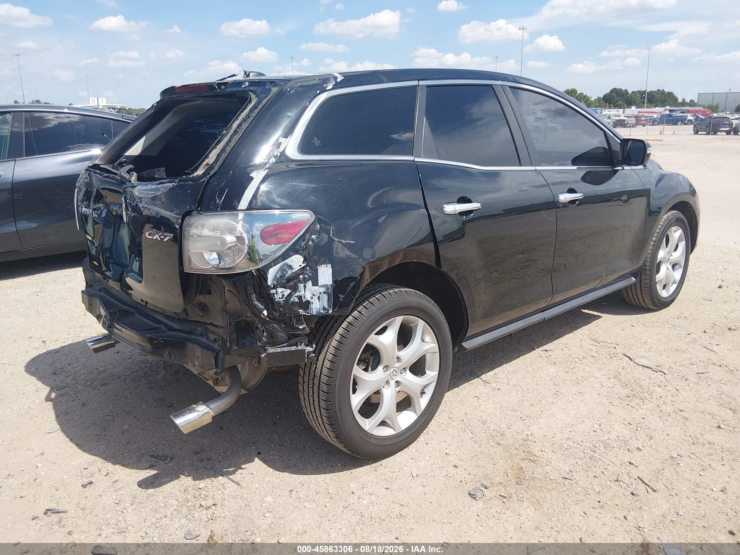 2010 Mazda Cx-7 S Grand Touring Black vin: JM3ER2W35A0340049
