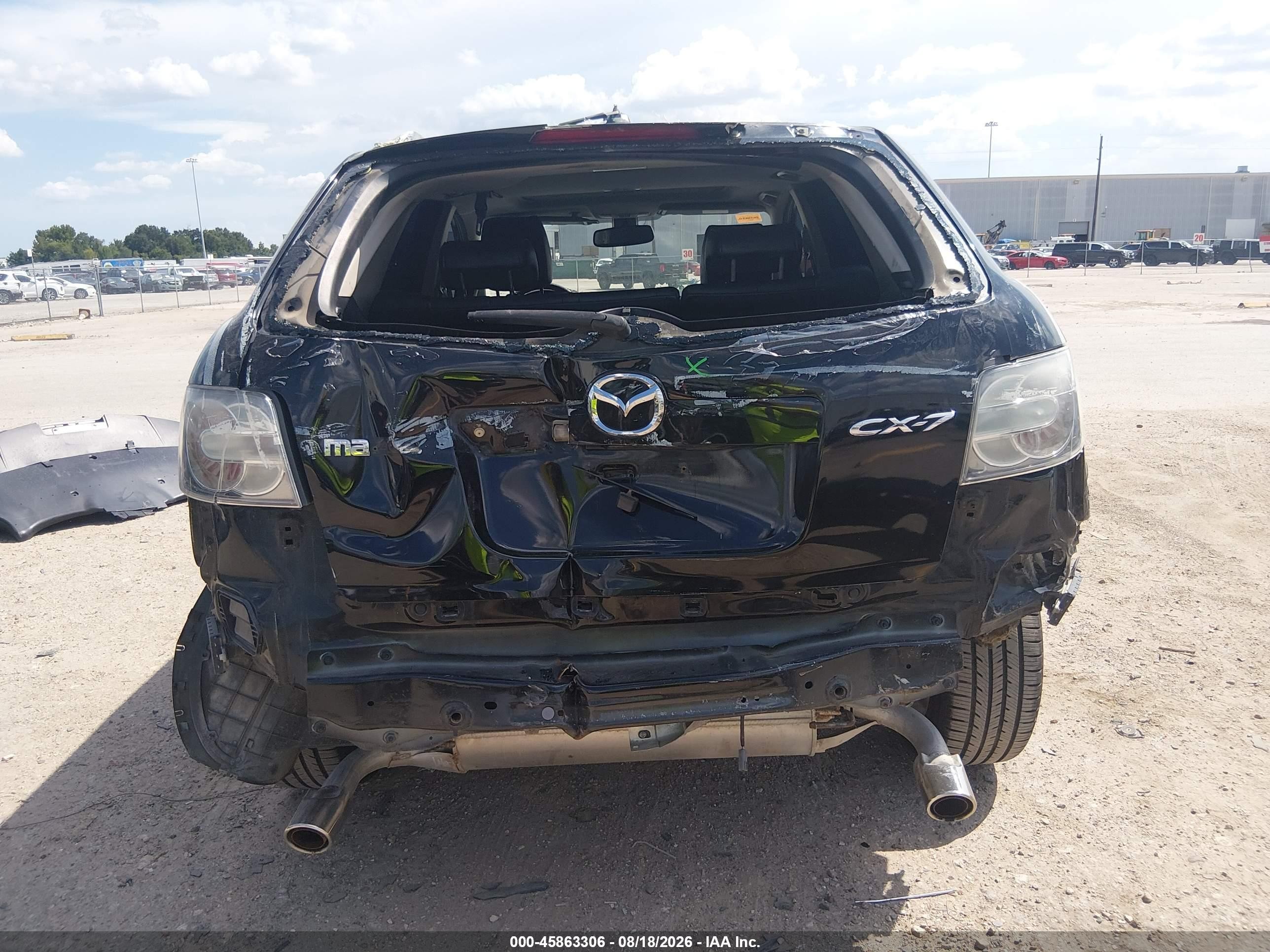 2010 Mazda Cx-7 S Grand Touring Black vin: JM3ER2W35A0340049