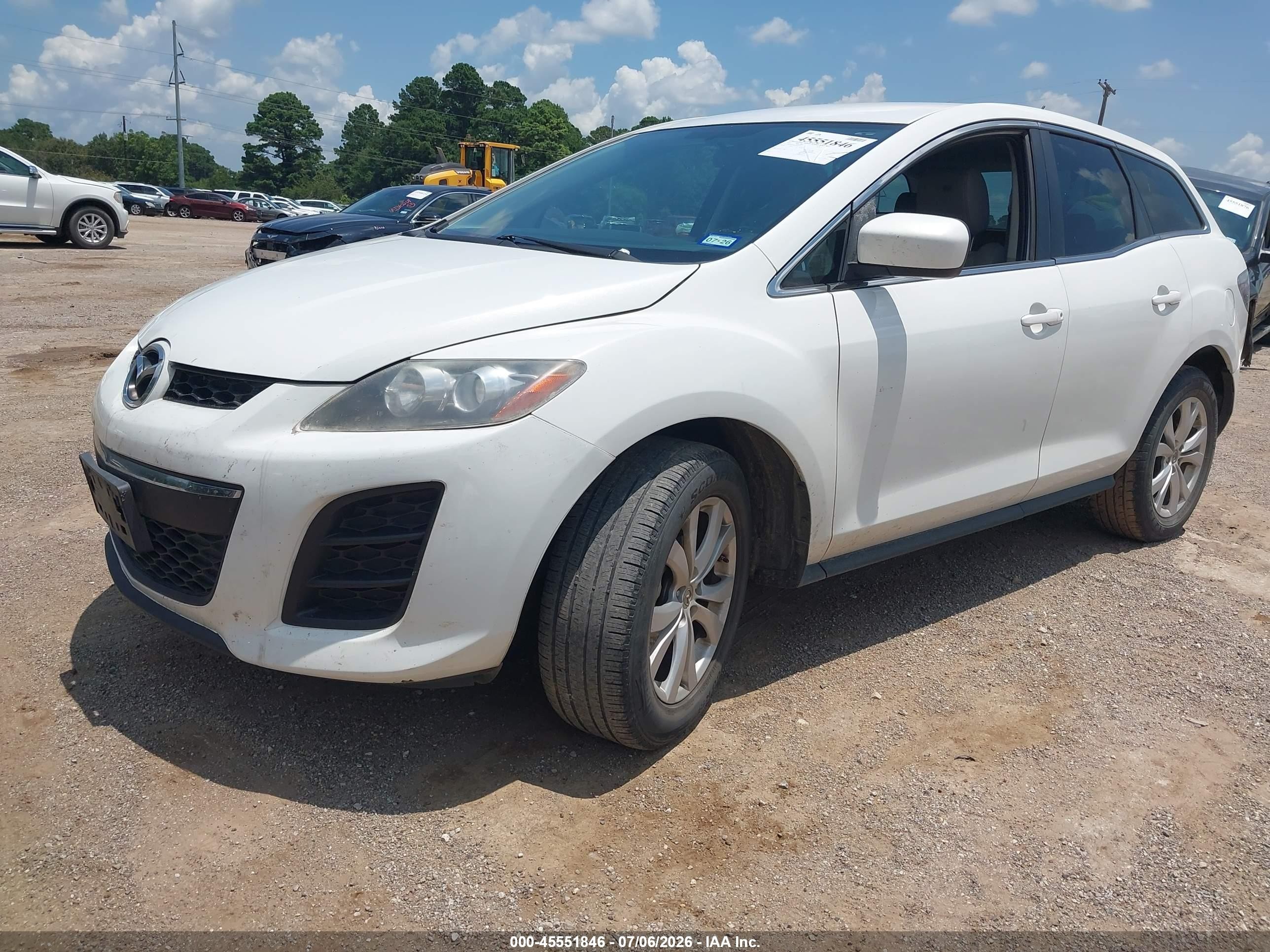 2010 Mazda Cx-7 S Touring White vin: JM3ER2W36A0315497