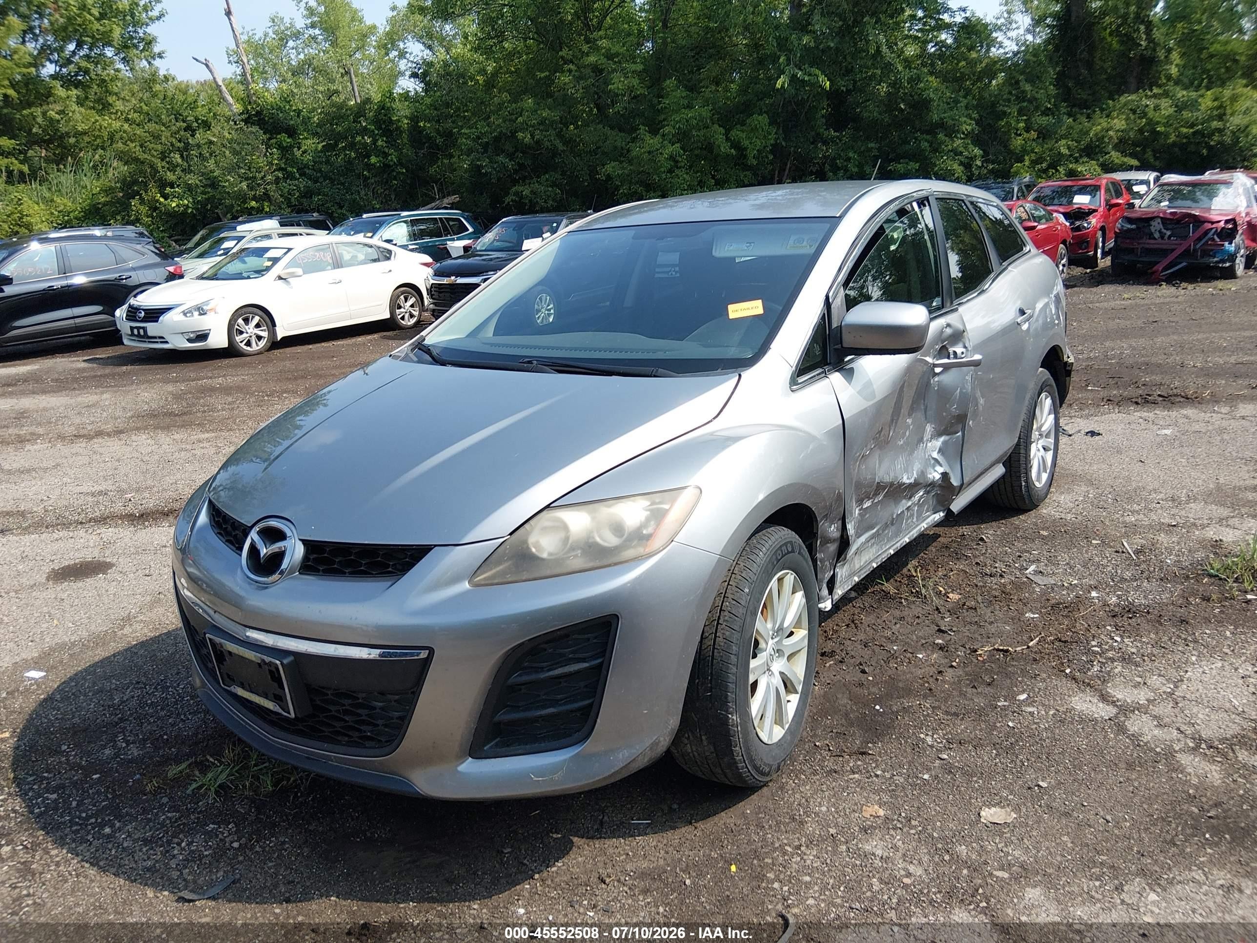 2010 Mazda Cx-7 I Sv Silver vin: JM3ER2W50A0312581