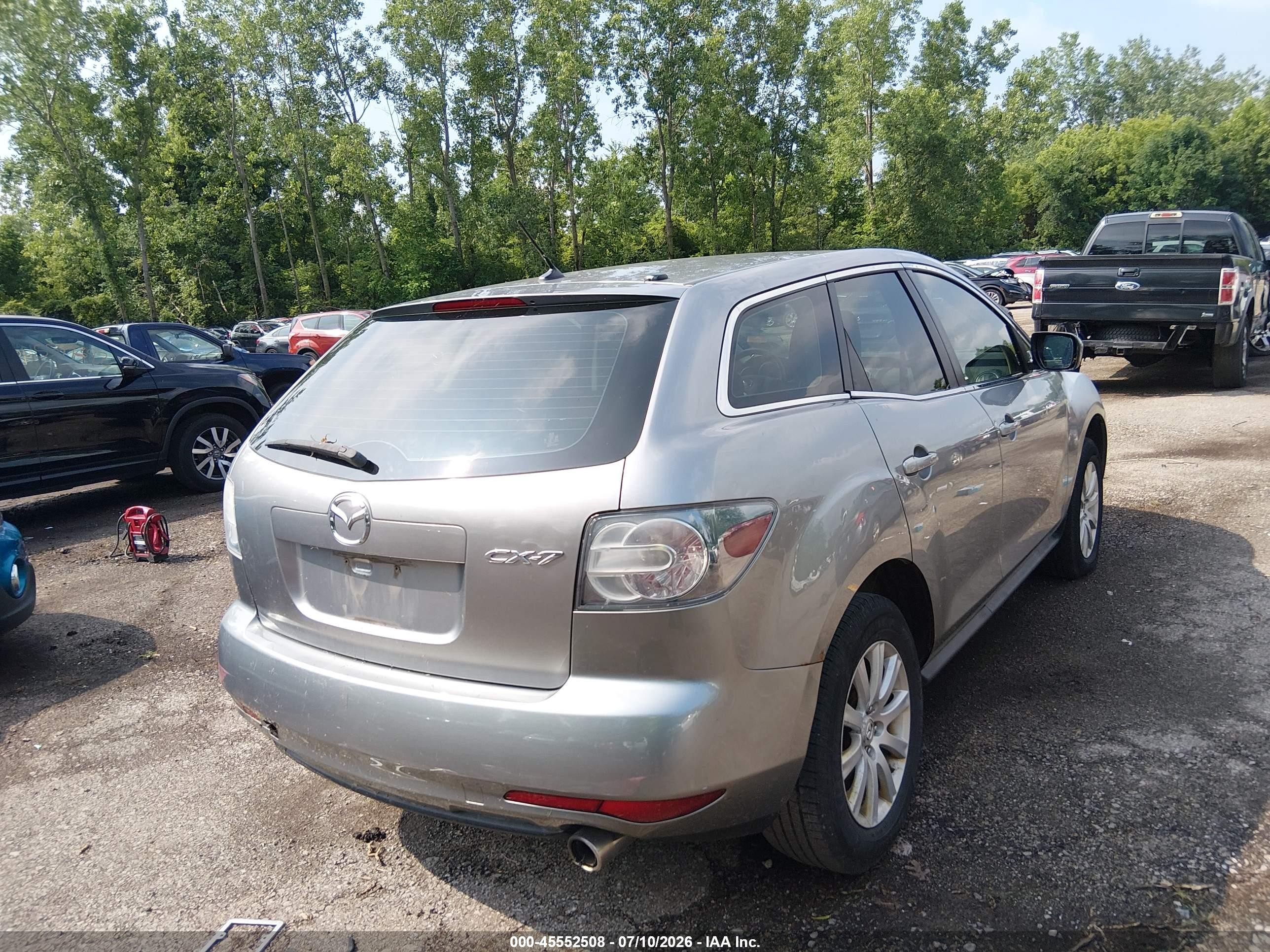 2010 Mazda Cx-7 I Sv Silver vin: JM3ER2W50A0312581
