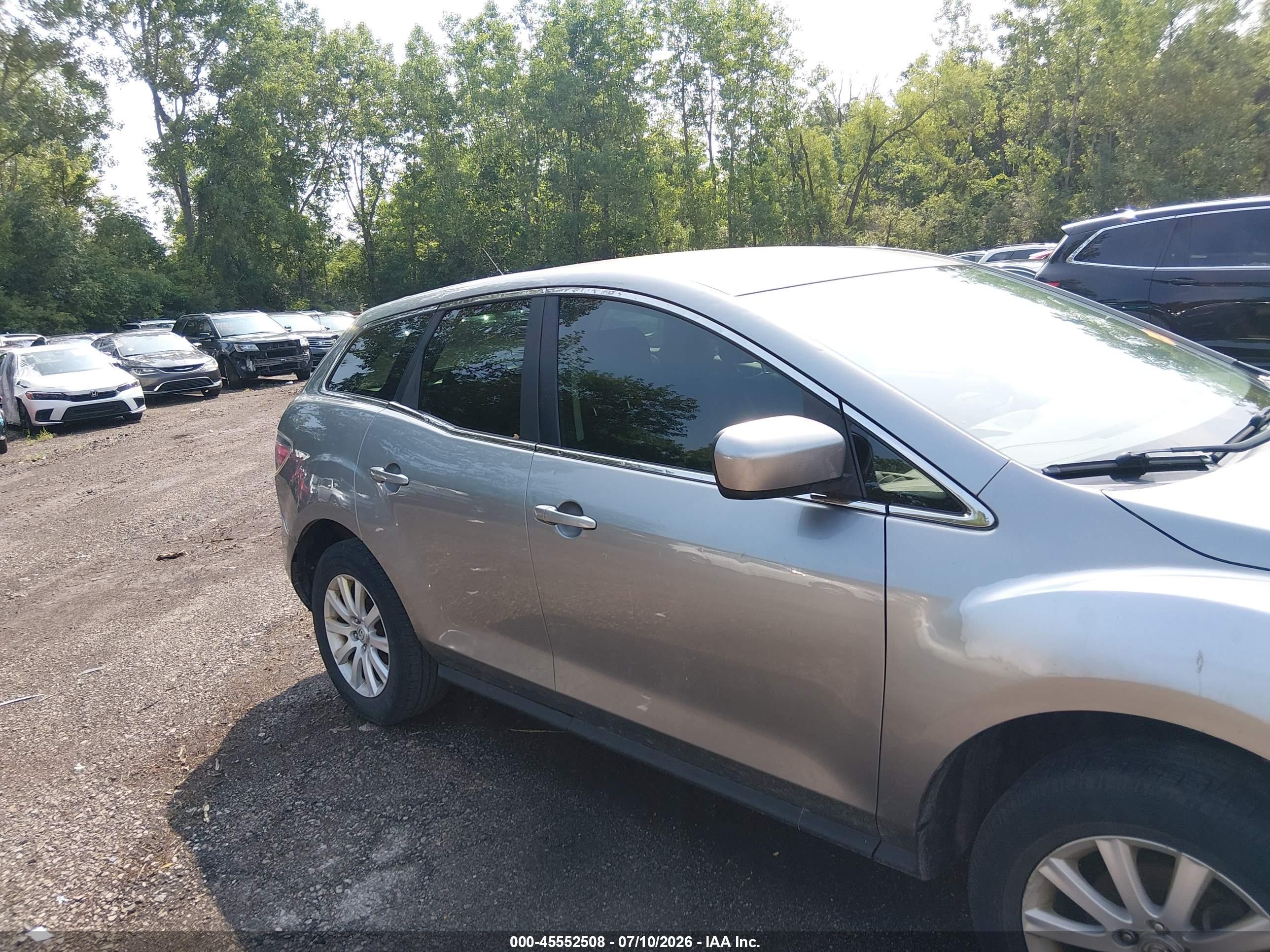 2010 Mazda Cx-7 I Sv Silver vin: JM3ER2W50A0312581