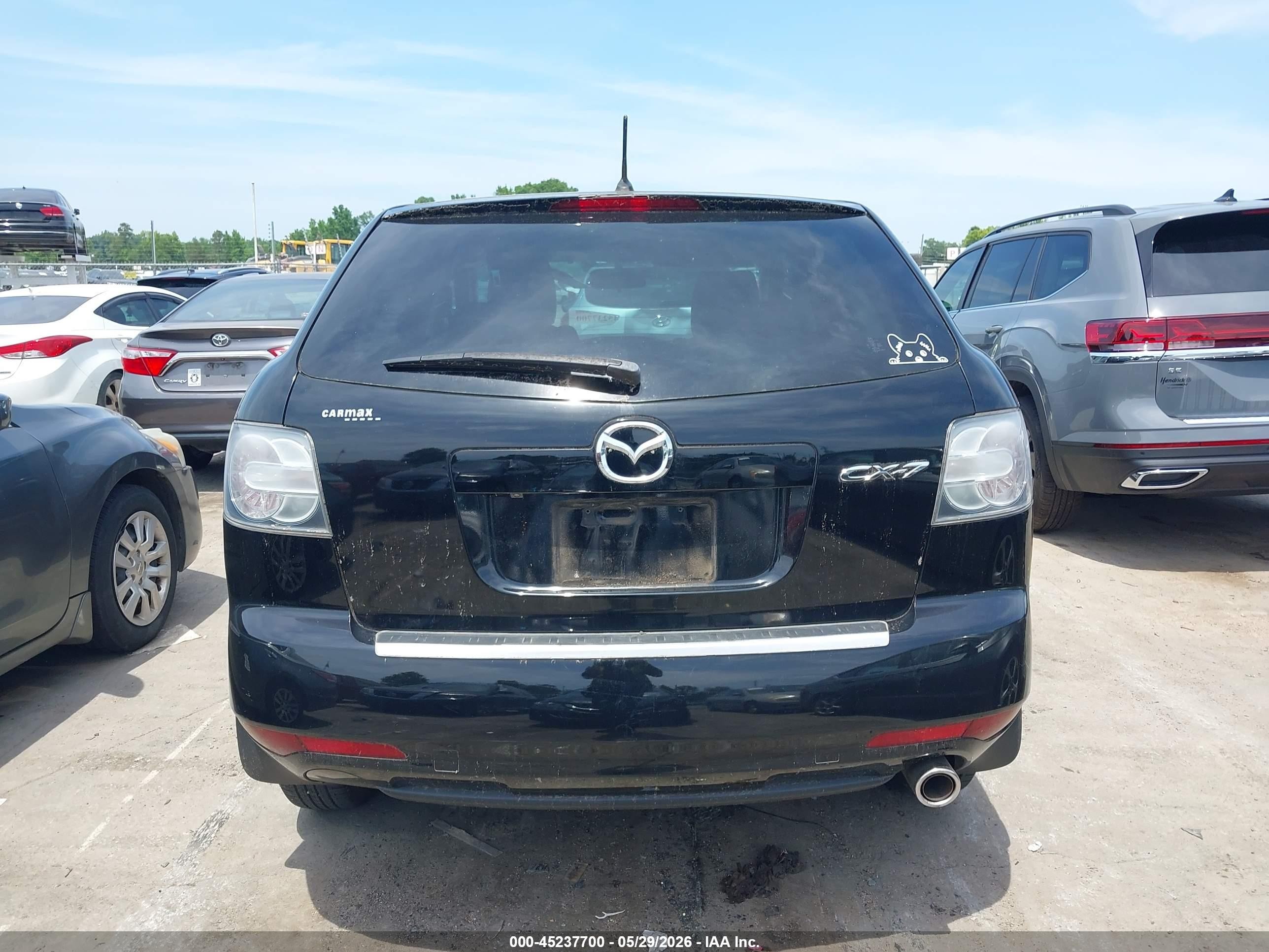 2010 Mazda Cx-7 I Sport Black vin: JM3ER2W50A0347315