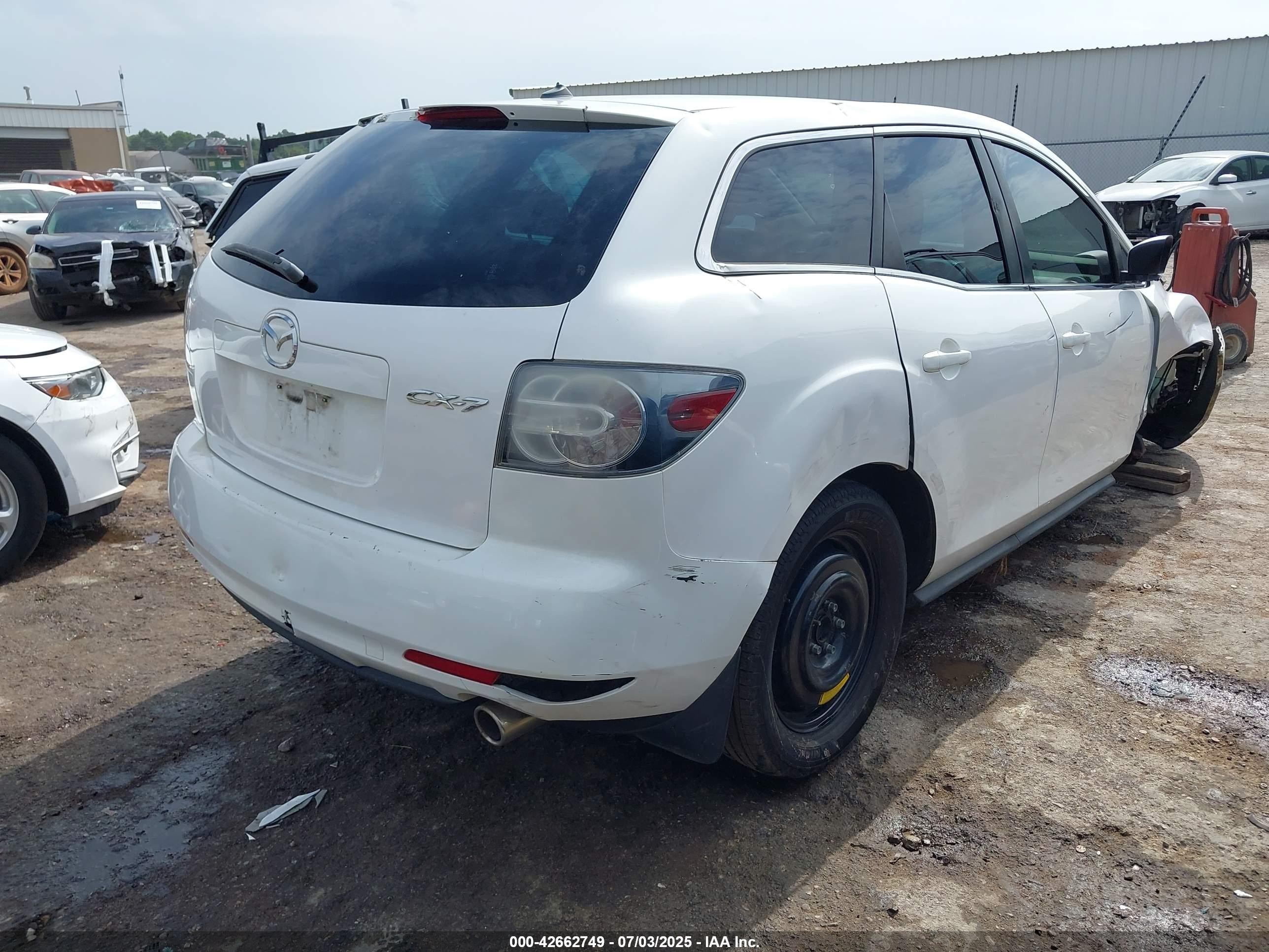 2010 Mazda Cx-7 I Sport White vin: JM3ER2W51A0303047