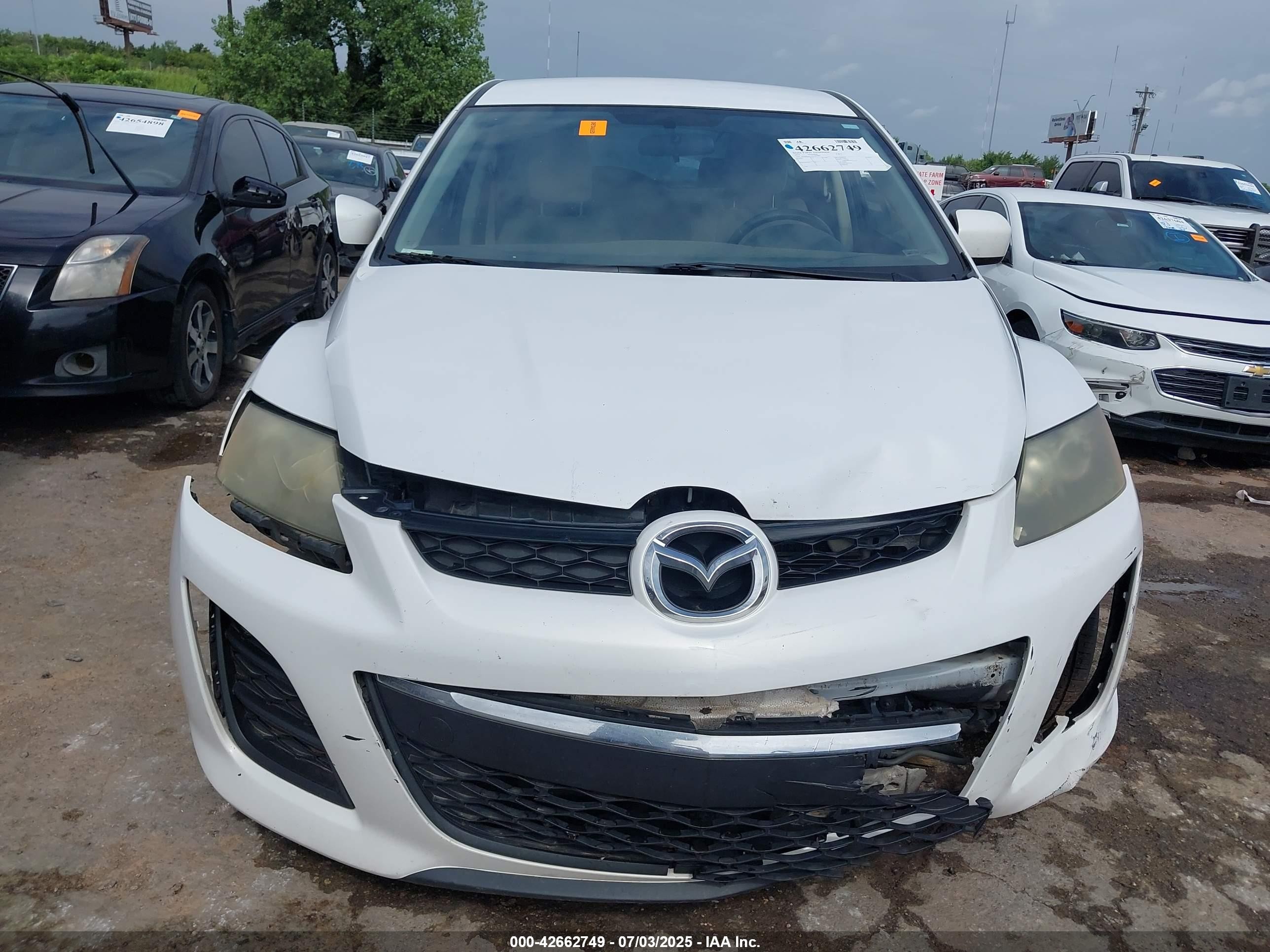 2010 Mazda Cx-7 I Sport White vin: JM3ER2W51A0303047
