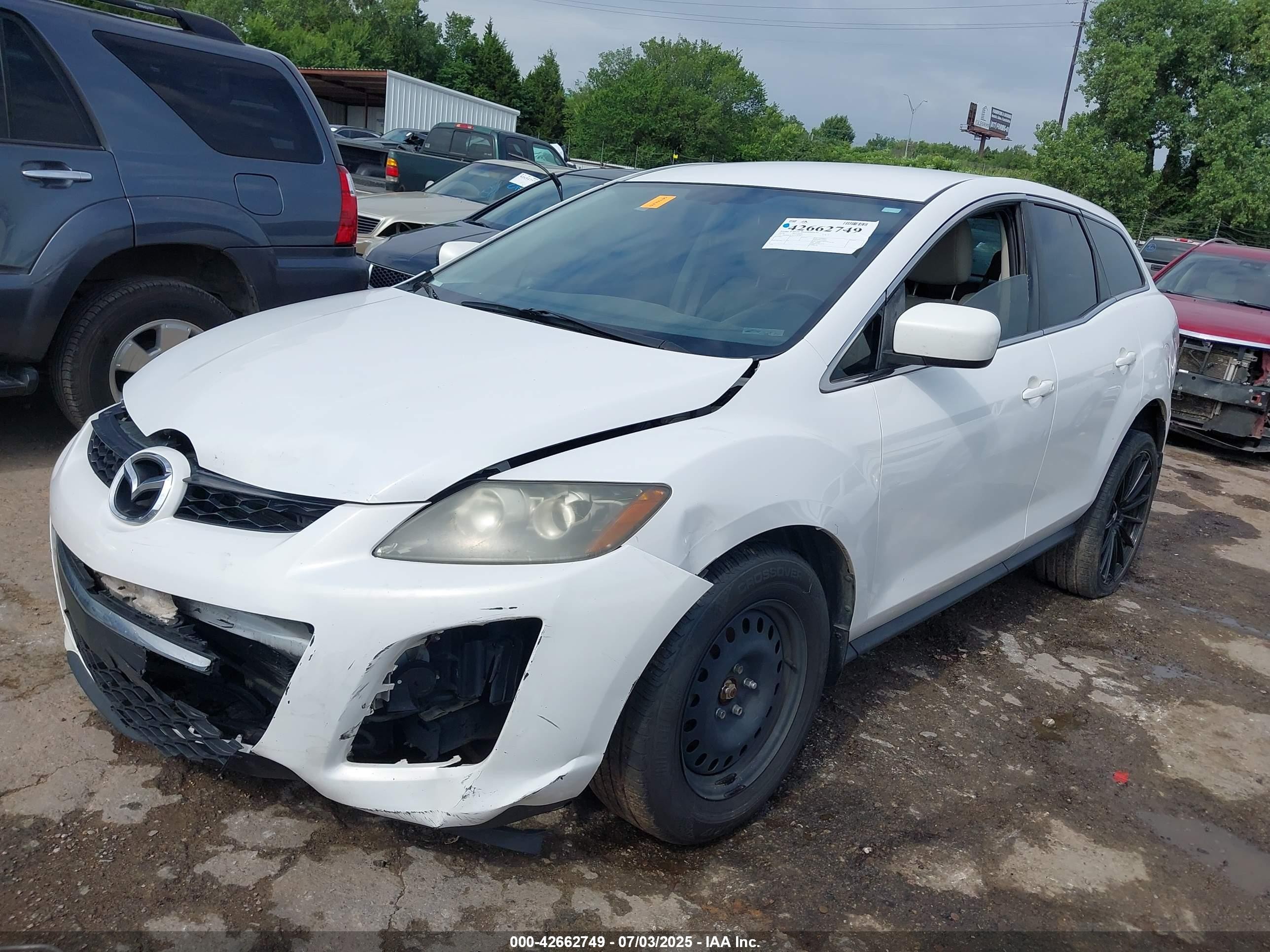 2010 Mazda Cx-7 I Sport White vin: JM3ER2W51A0303047