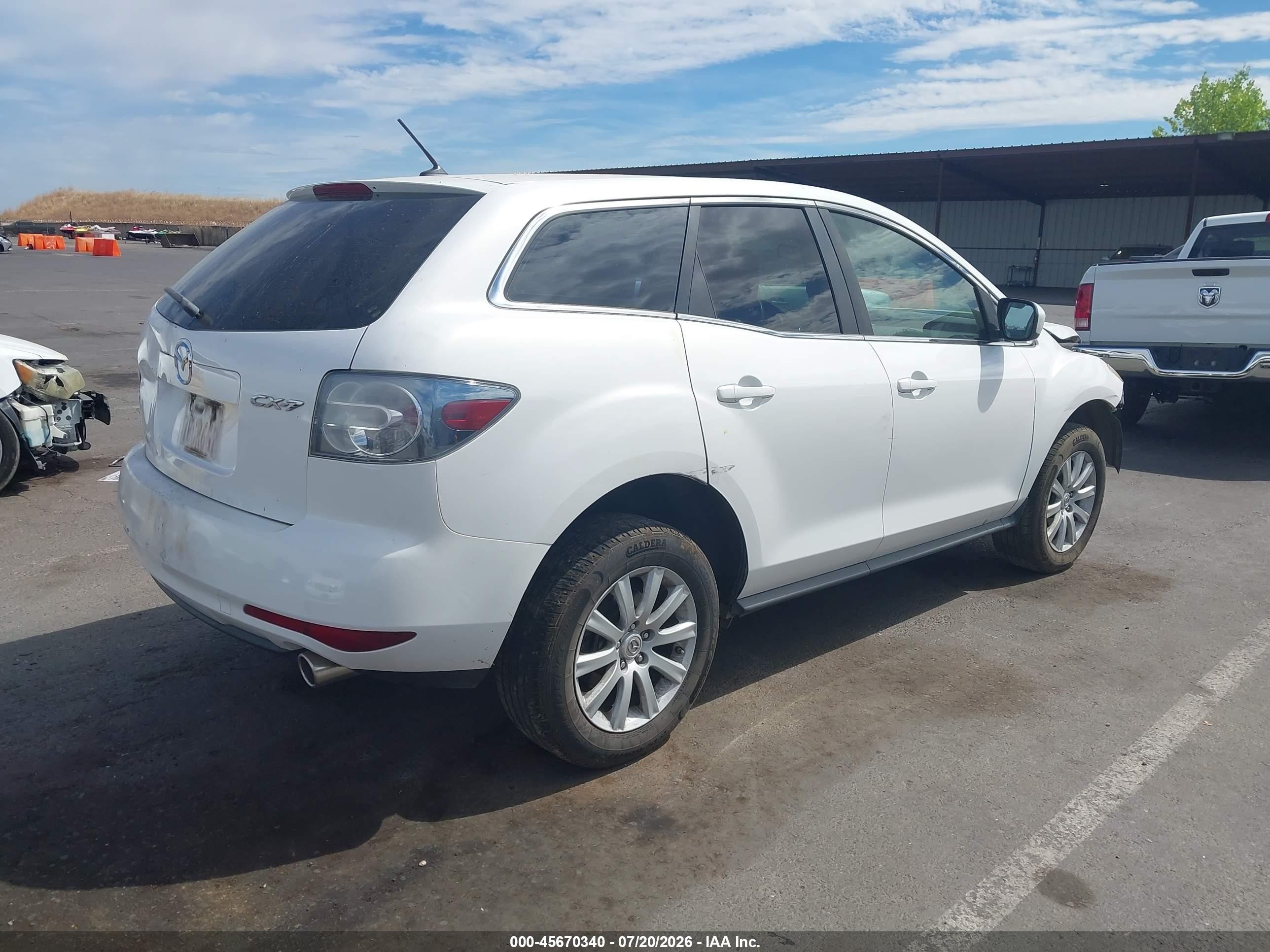 2010 Mazda Cx-7 I Sv White vin: JM3ER2W51A0312492
