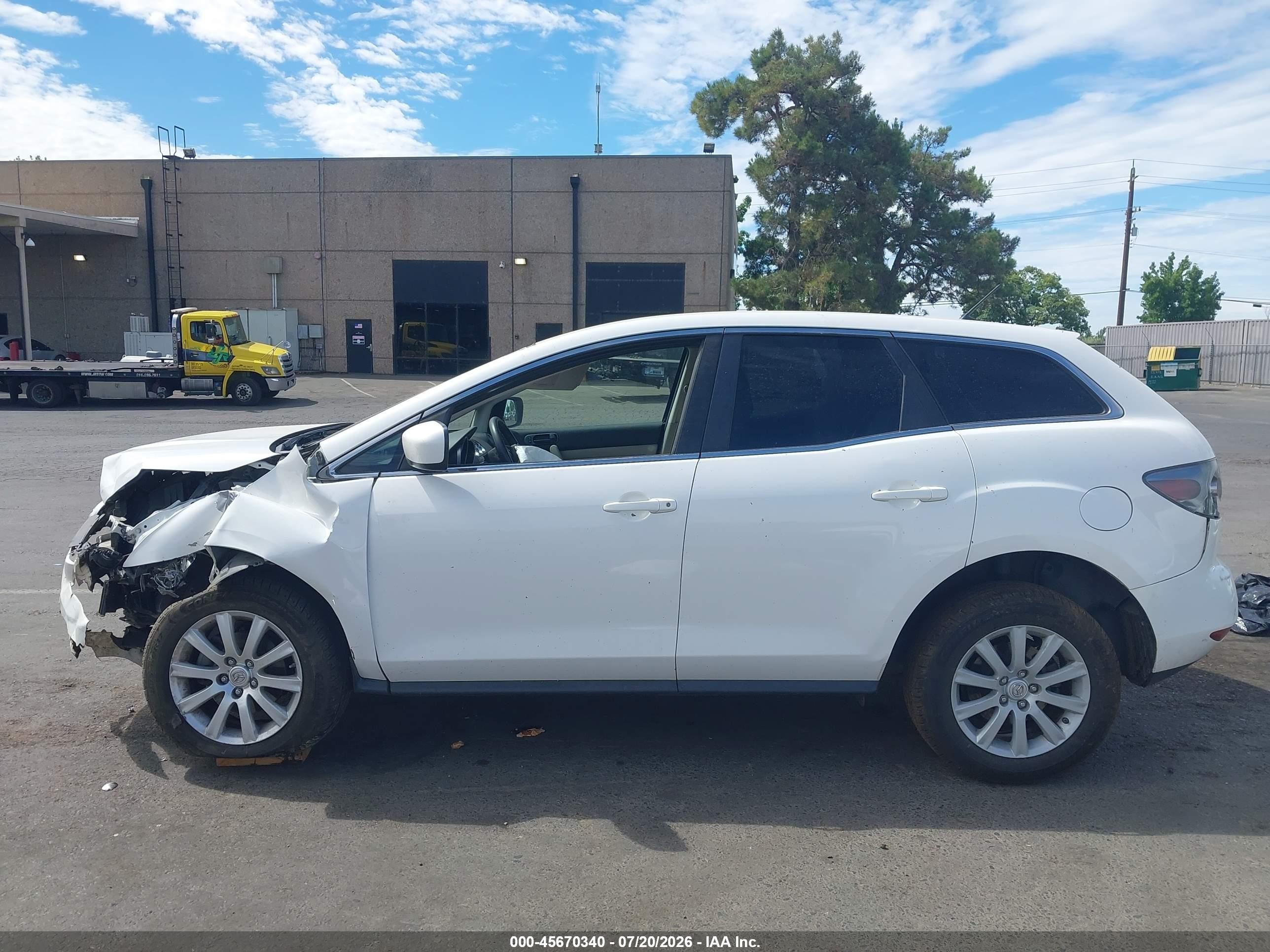 2010 Mazda Cx-7 I Sv White vin: JM3ER2W51A0312492