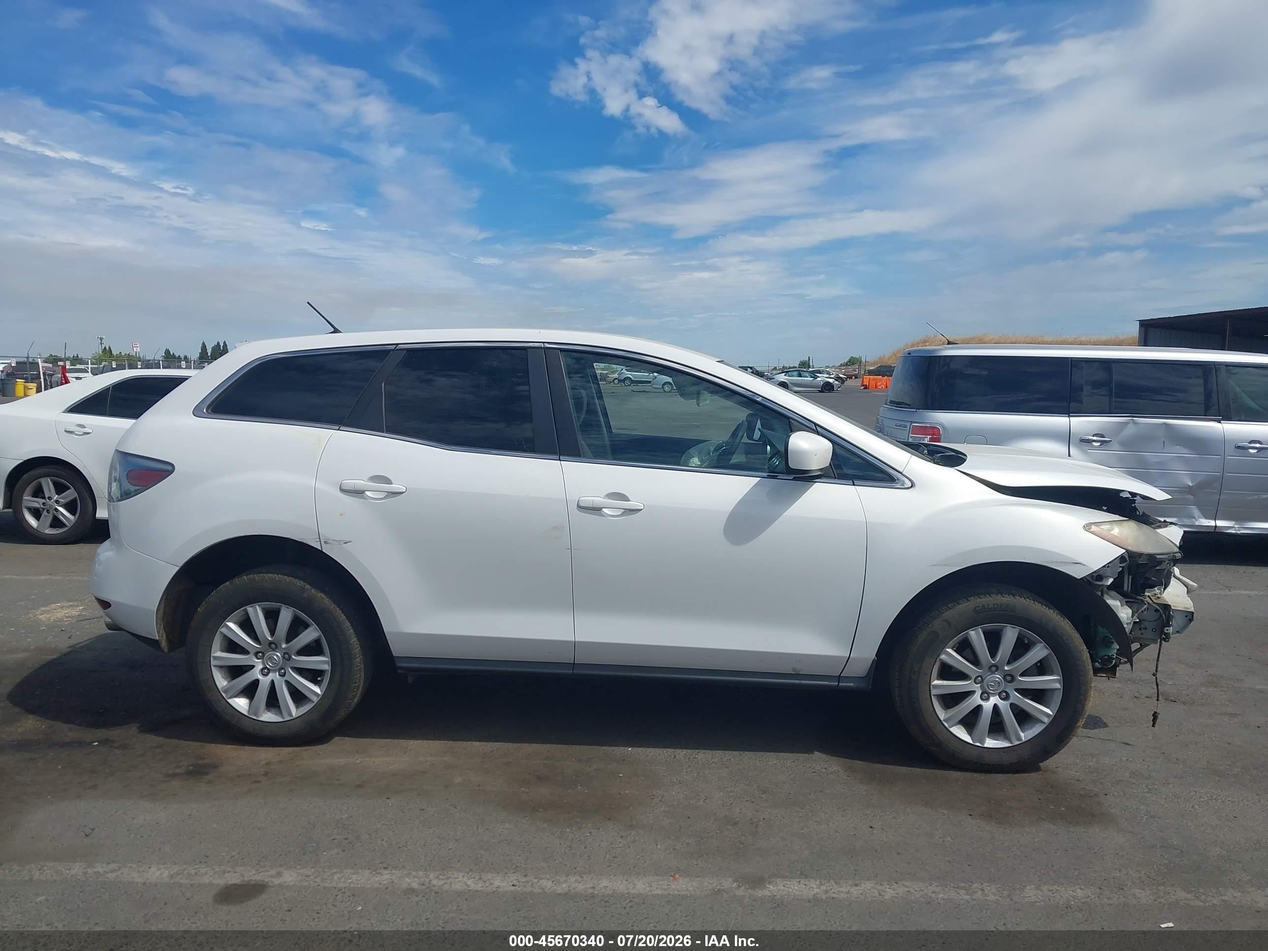2010 Mazda Cx-7 I Sv White vin: JM3ER2W51A0312492