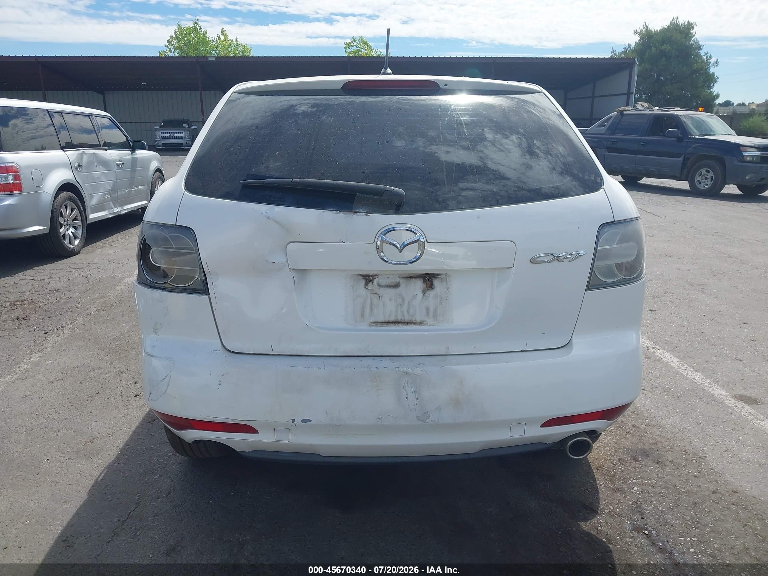 2010 Mazda Cx-7 I Sv White vin: JM3ER2W51A0312492