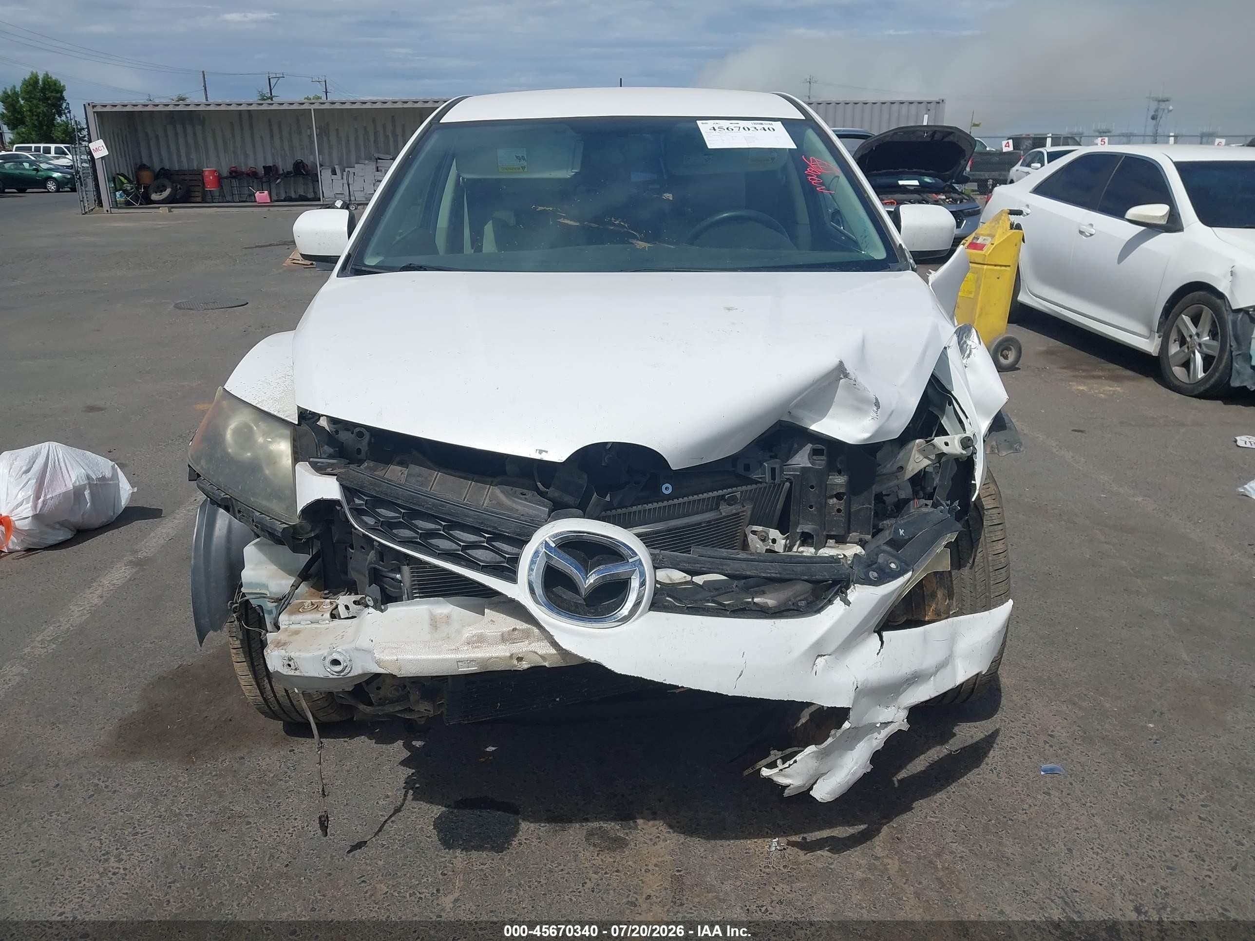 2010 Mazda Cx-7 I Sv White vin: JM3ER2W51A0312492