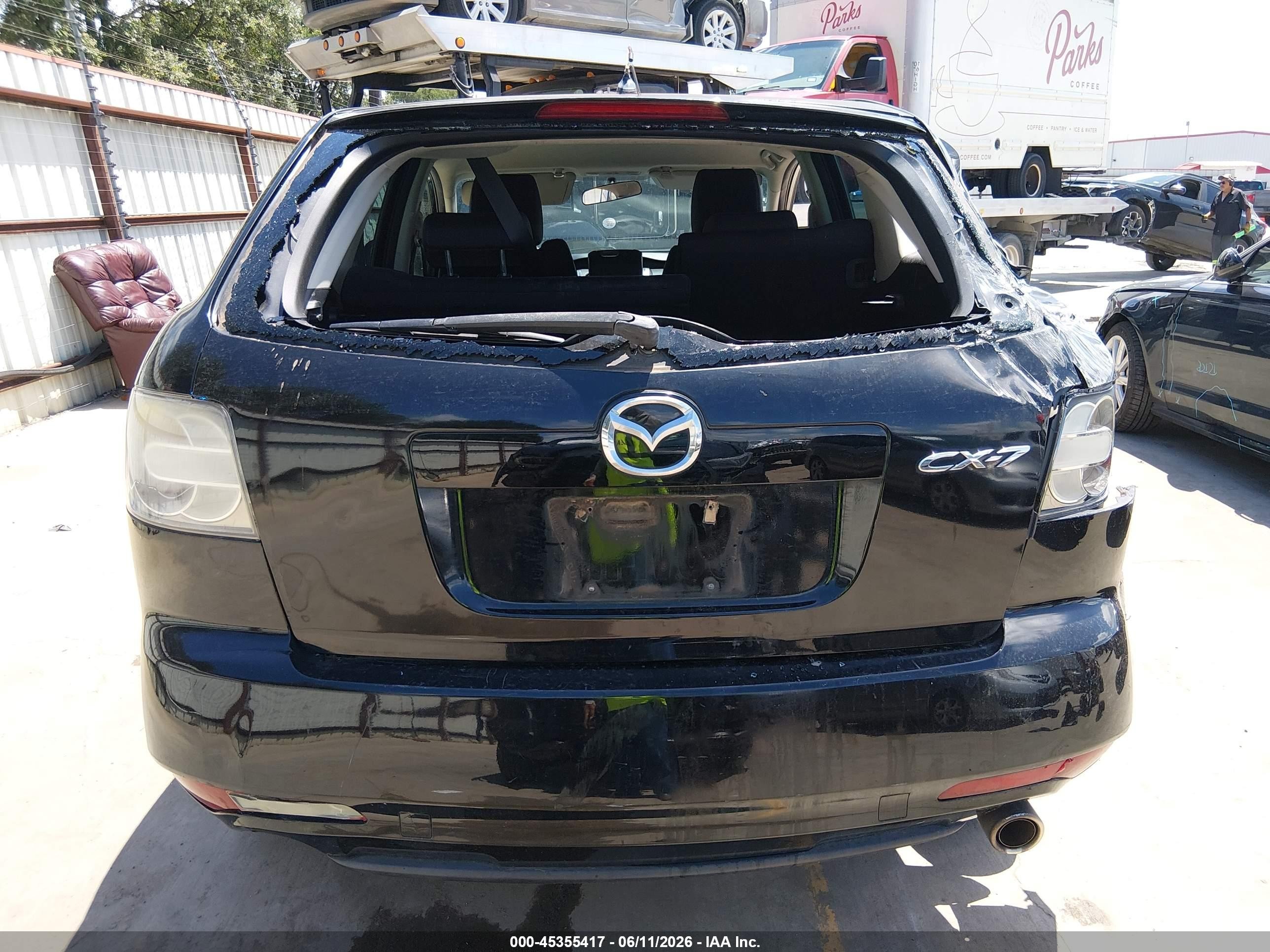 2010 Mazda Cx-7 I Sport Black vin: JM3ER2W51A0349087