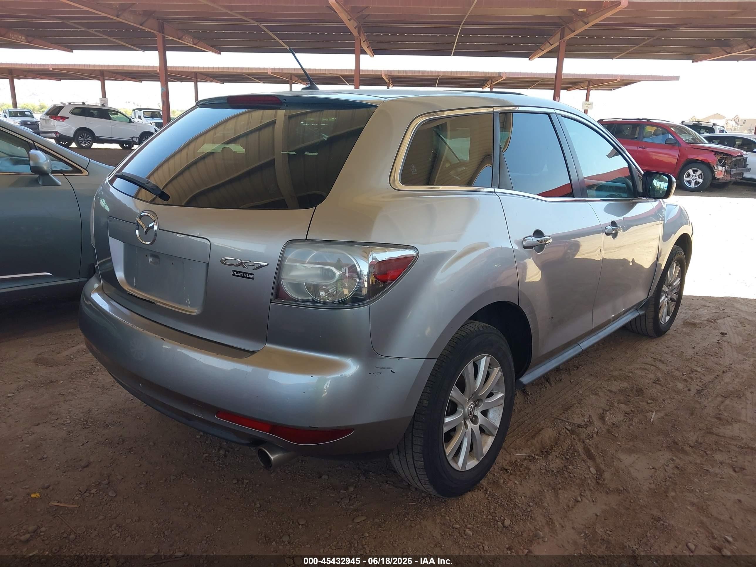 2010 Mazda Cx-7 I Sport Gray vin: JM3ER2W51A0349980