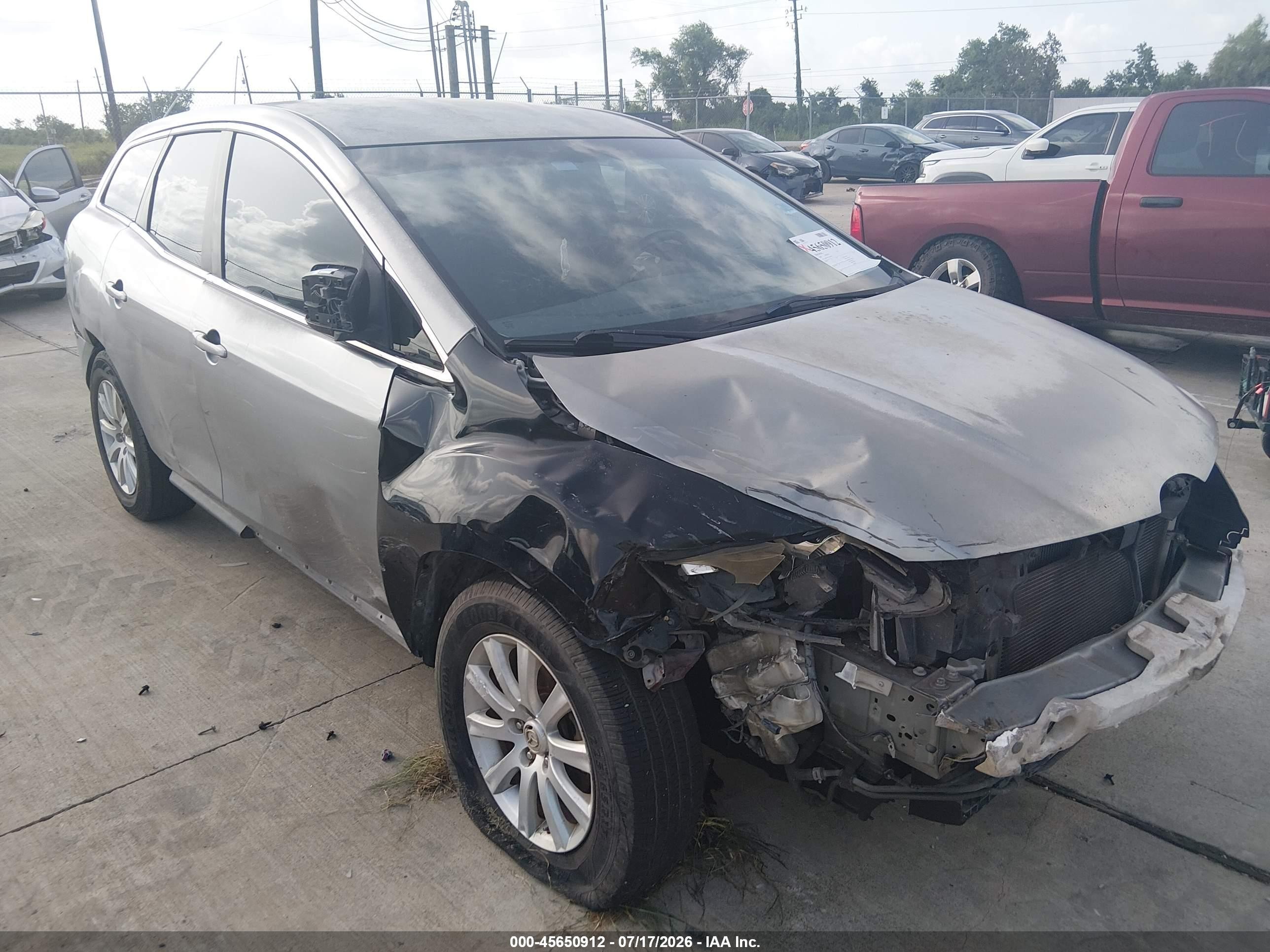 2010 Mazda Cx-7   Gray vin: JM3ER2W52A0329155