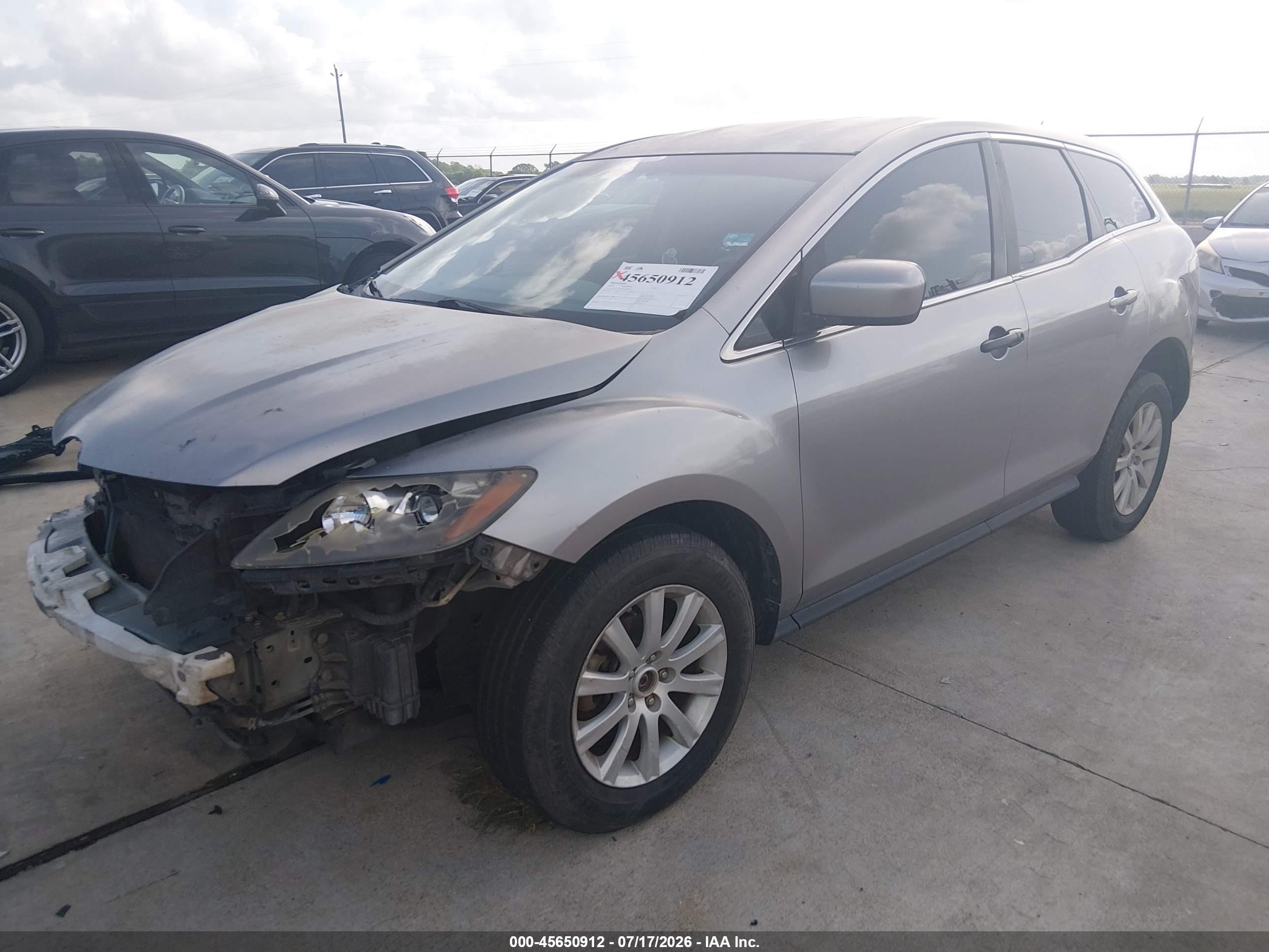 2010 Mazda Cx-7   Gray vin: JM3ER2W52A0329155