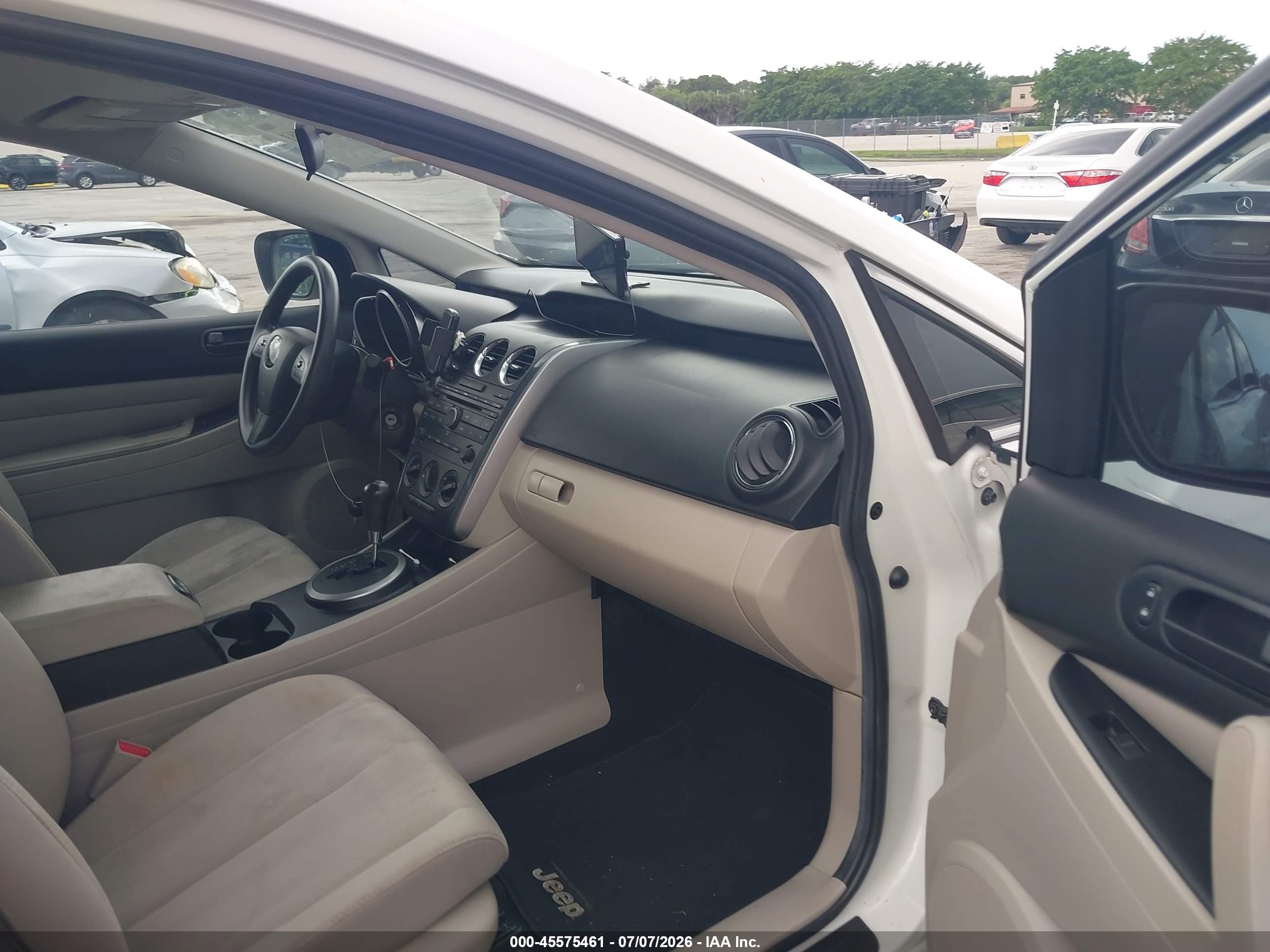 2010 Mazda Cx-7 I Sv White vin: JM3ER2W52A0330953