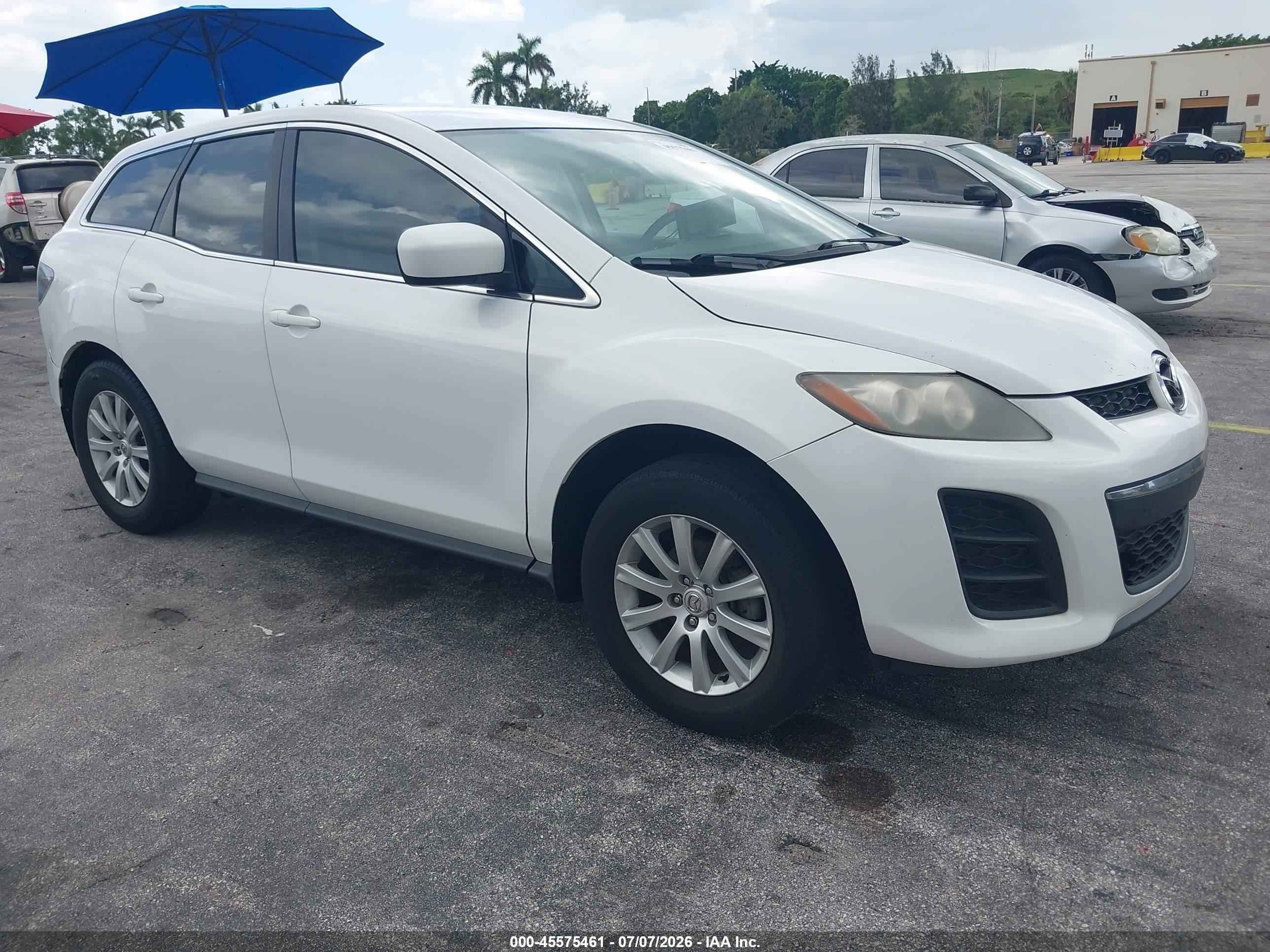 2010 Mazda Cx-7 I Sv White vin: JM3ER2W52A0330953