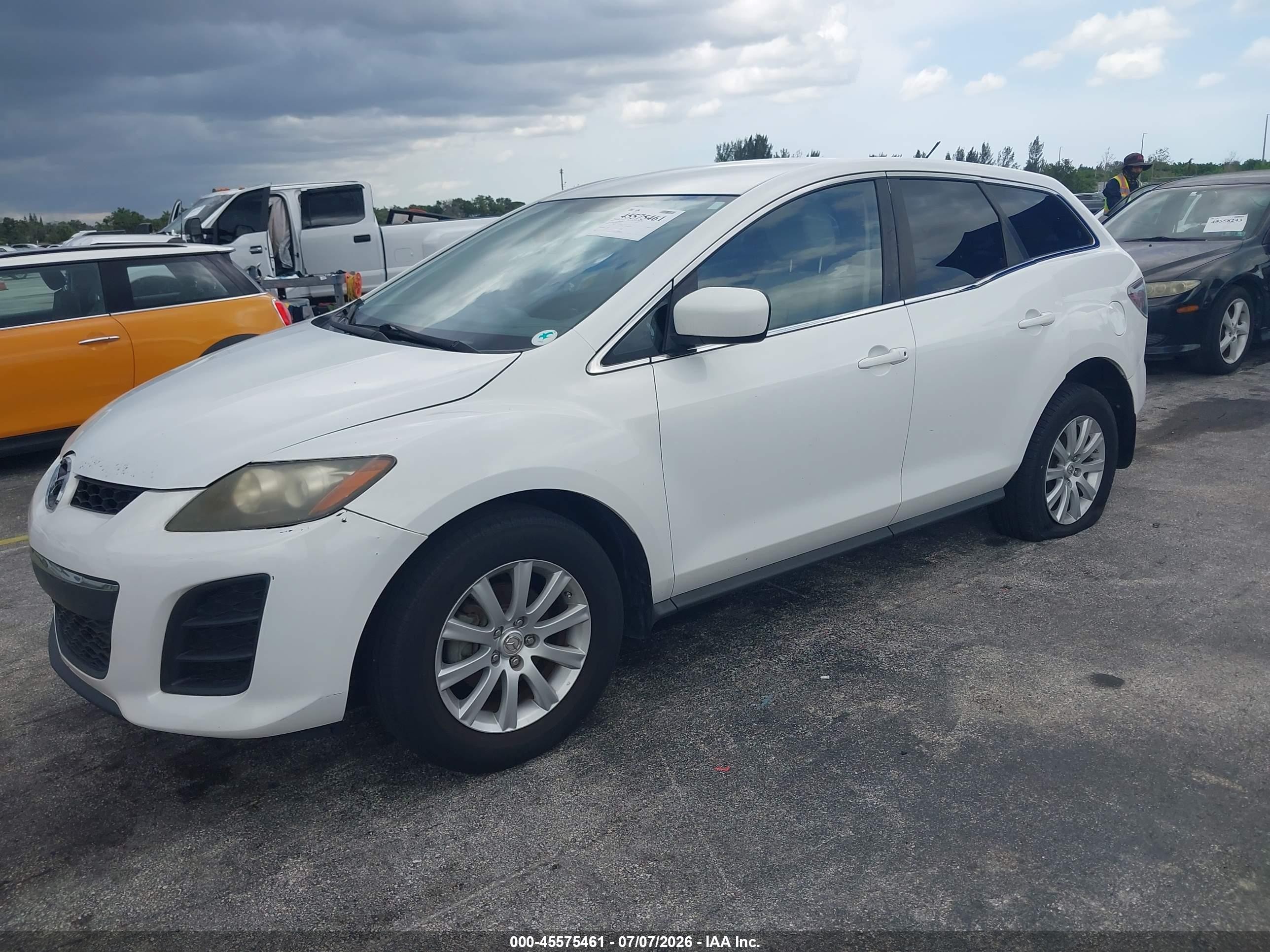 2010 Mazda Cx-7 I Sv White vin: JM3ER2W52A0330953