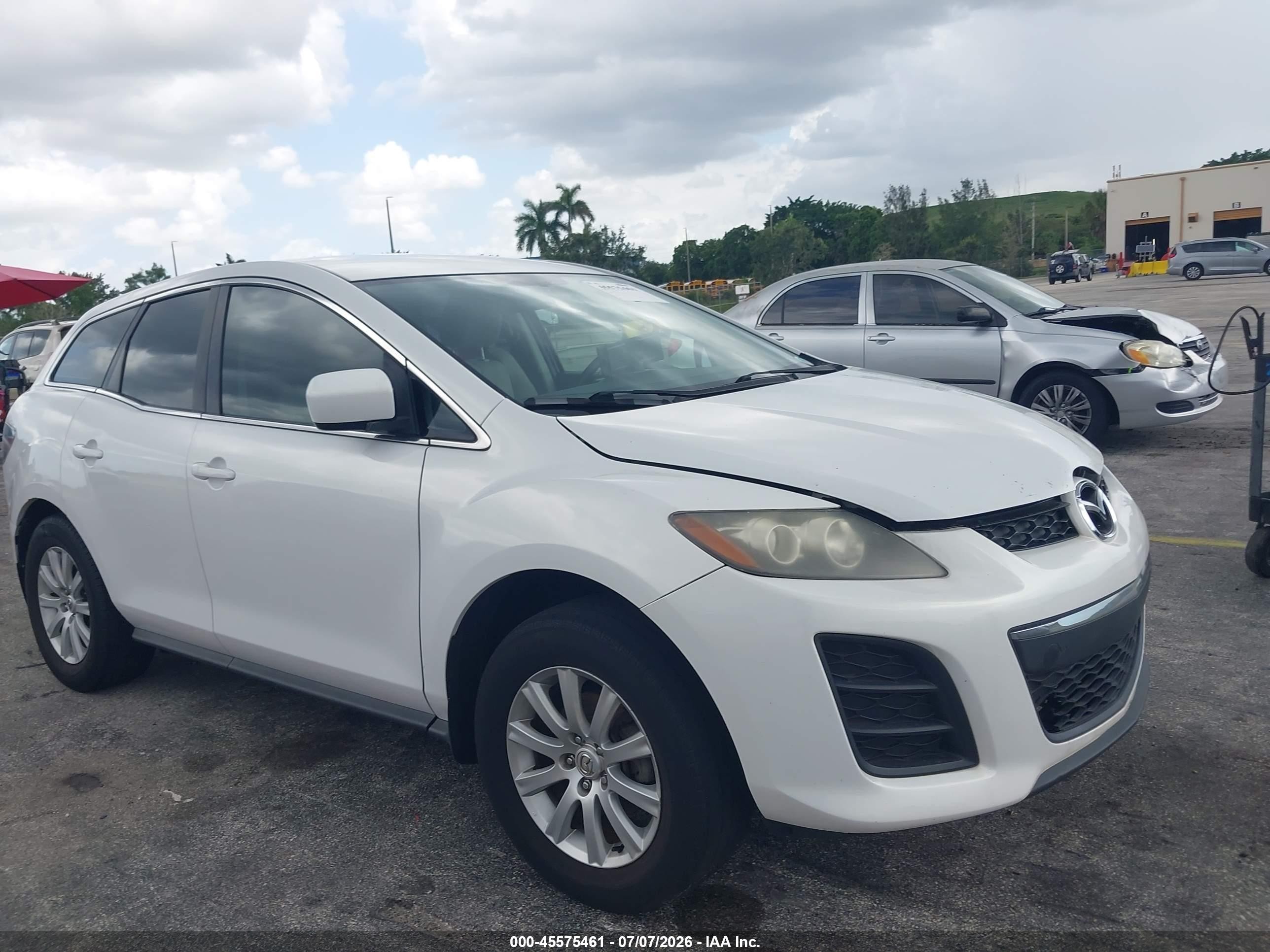 2010 Mazda Cx-7 I Sv White vin: JM3ER2W52A0330953