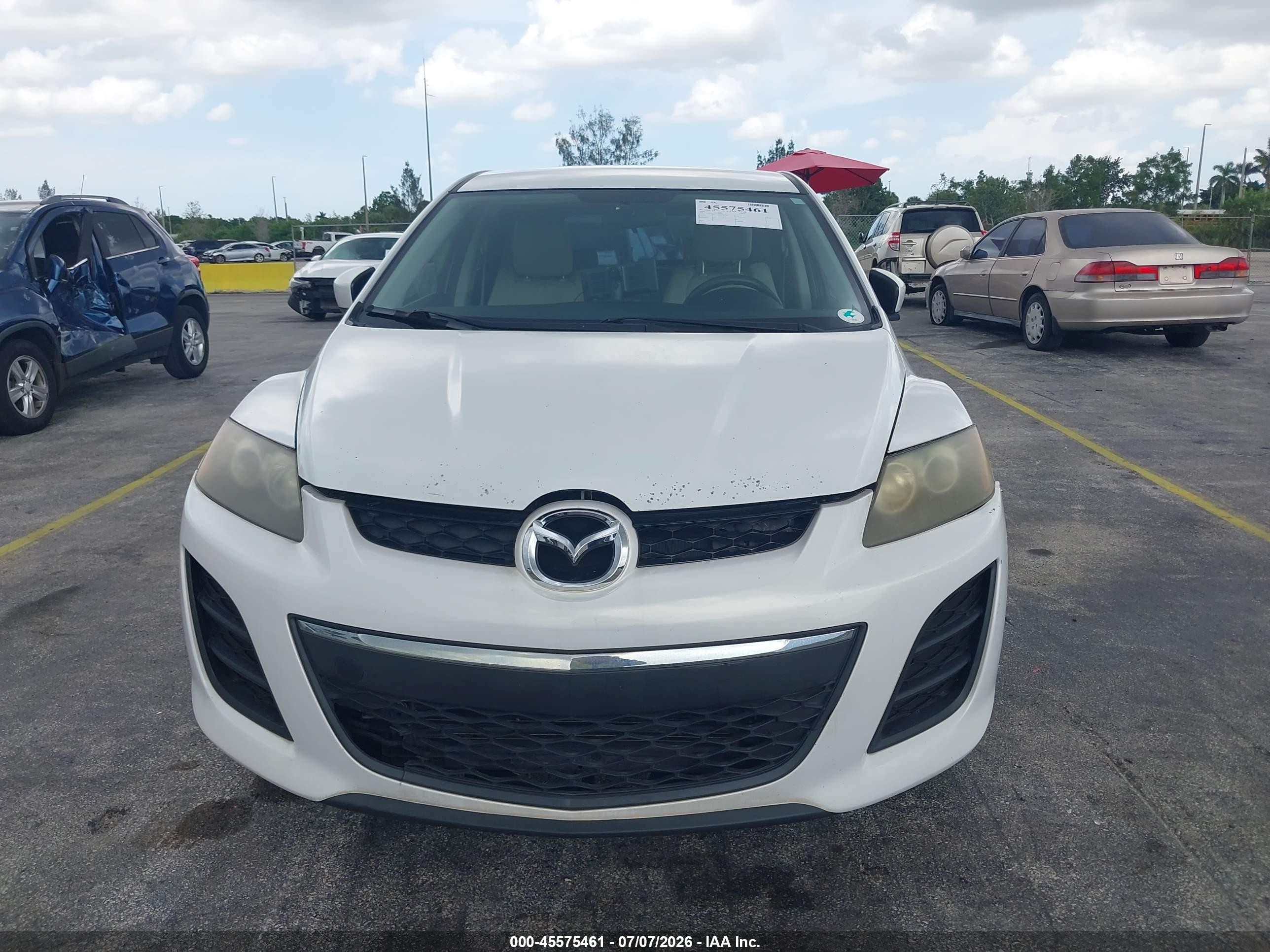 2010 Mazda Cx-7 I Sv White vin: JM3ER2W52A0330953