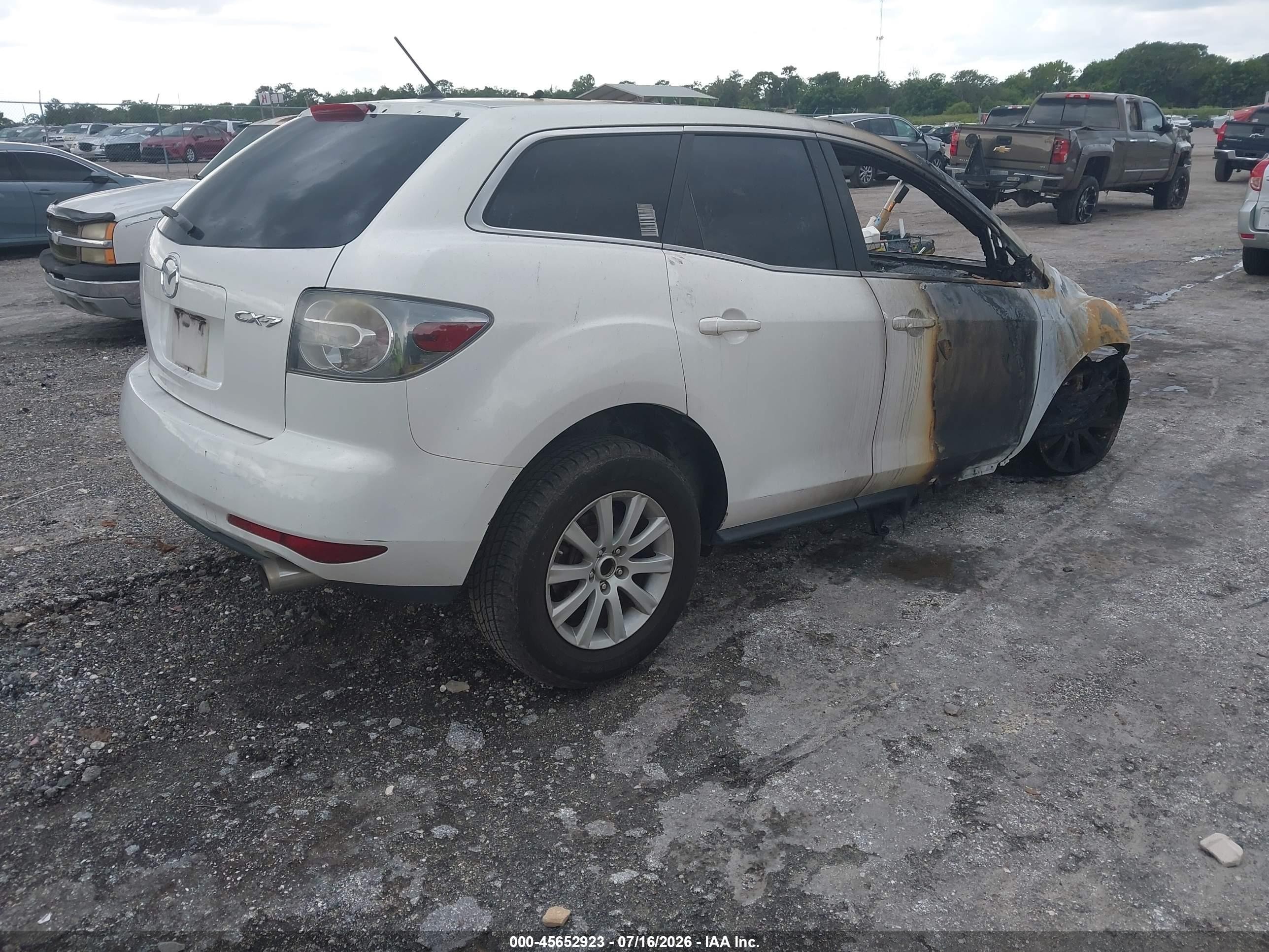 2010 Mazda Cx-7 I Sport White vin: JM3ER2W53A0346918