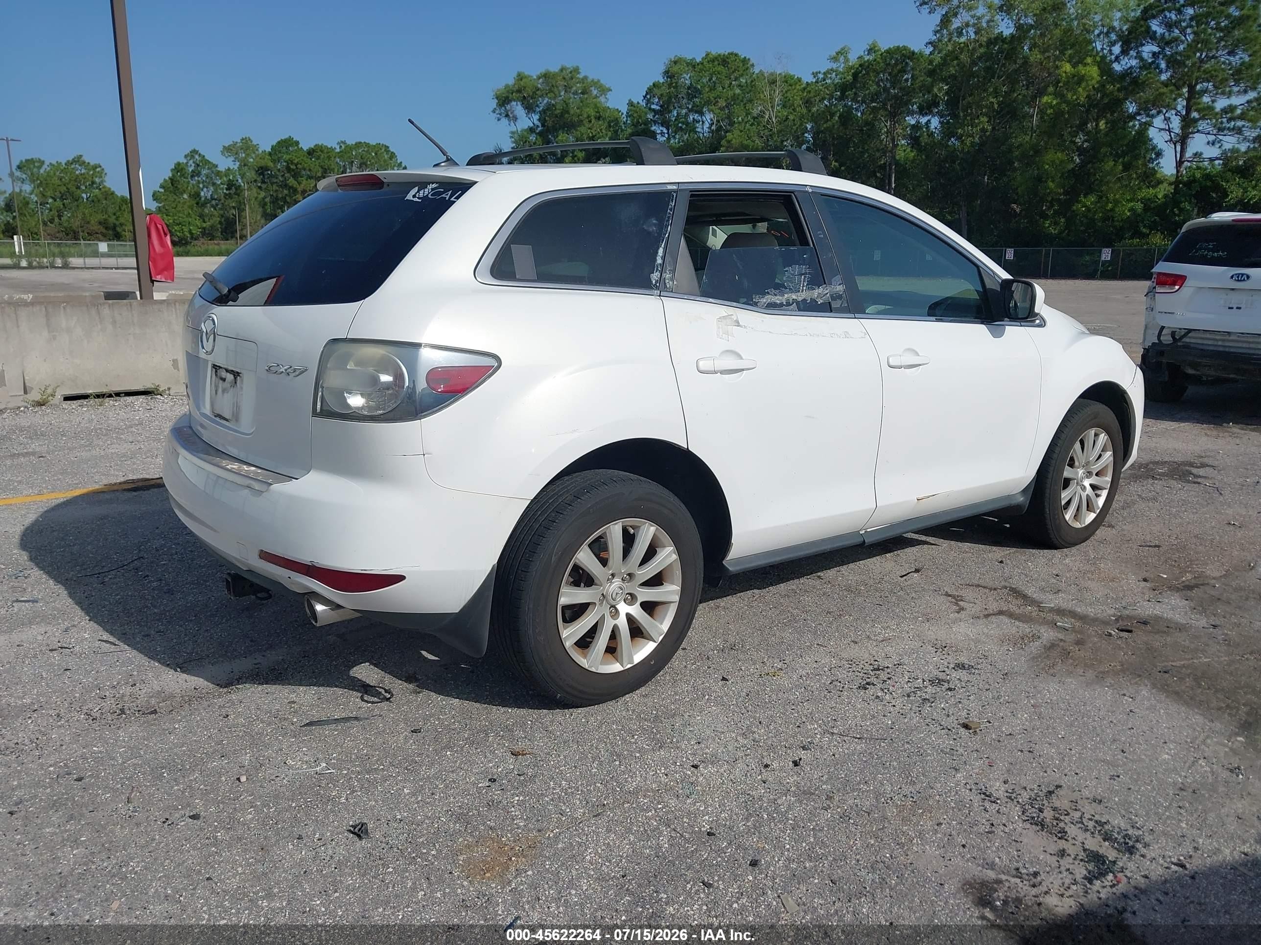 2010 Mazda Cx-7 I Sport White vin: JM3ER2W54A0347544