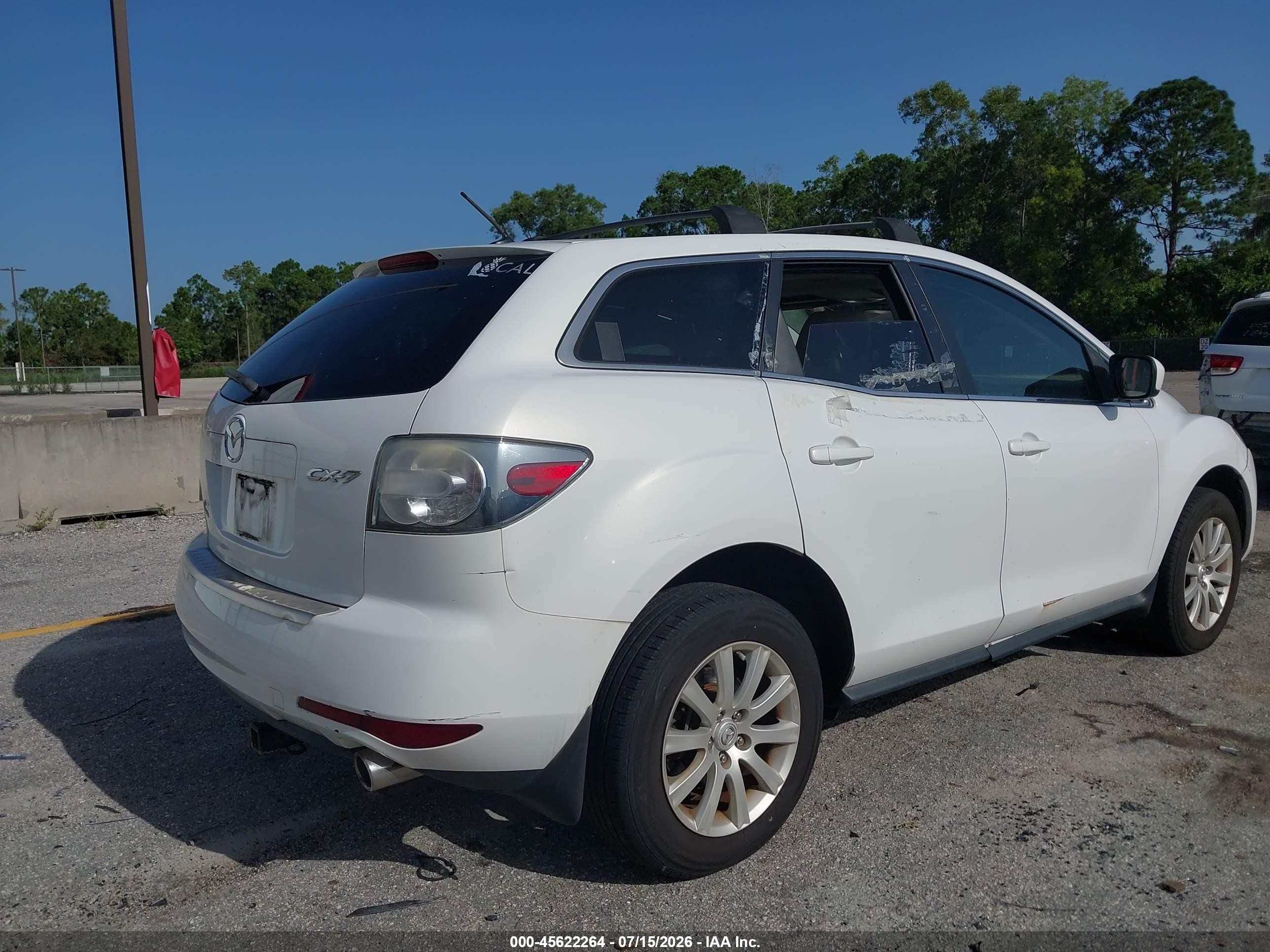 2010 Mazda Cx-7 I Sport White vin: JM3ER2W54A0347544