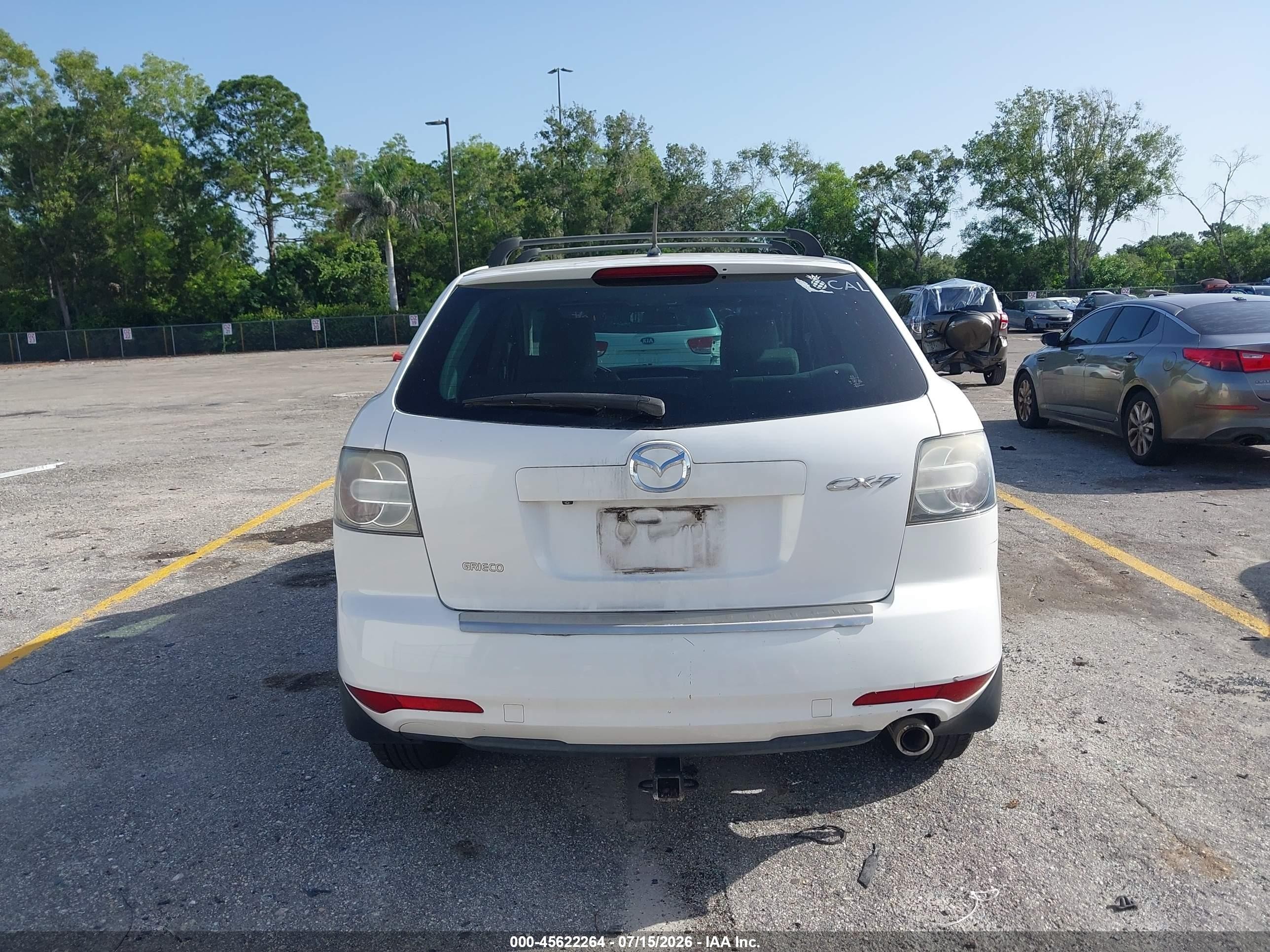 2010 Mazda Cx-7 I Sport White vin: JM3ER2W54A0347544