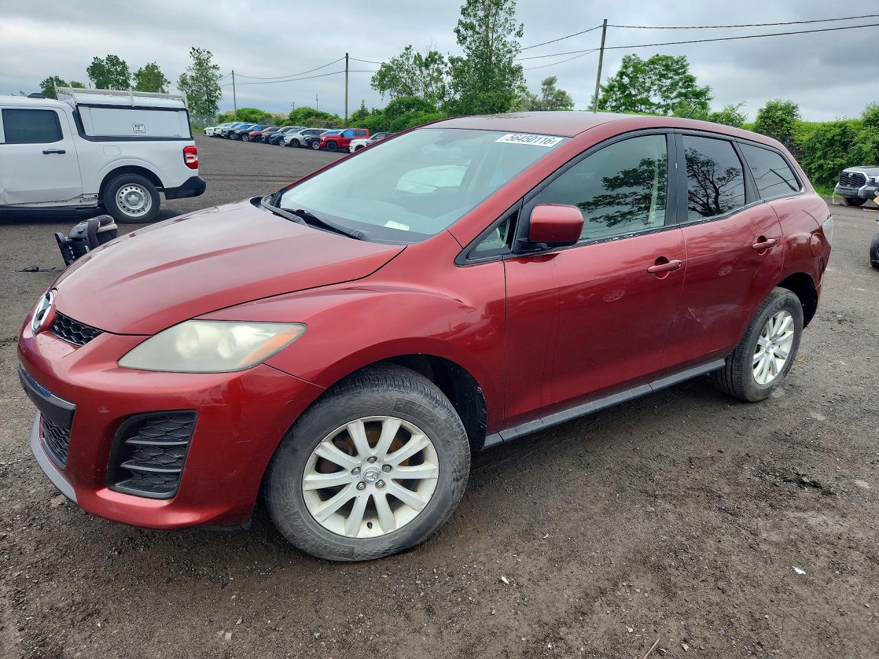 2010 Mazda Cx-7 Burgundy vin: JM3ER2W55A0351991