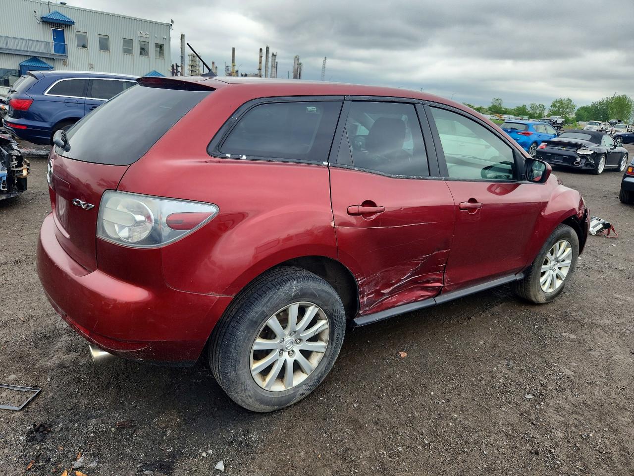 2010 Mazda Cx-7 Burgundy vin: JM3ER2W55A0351991