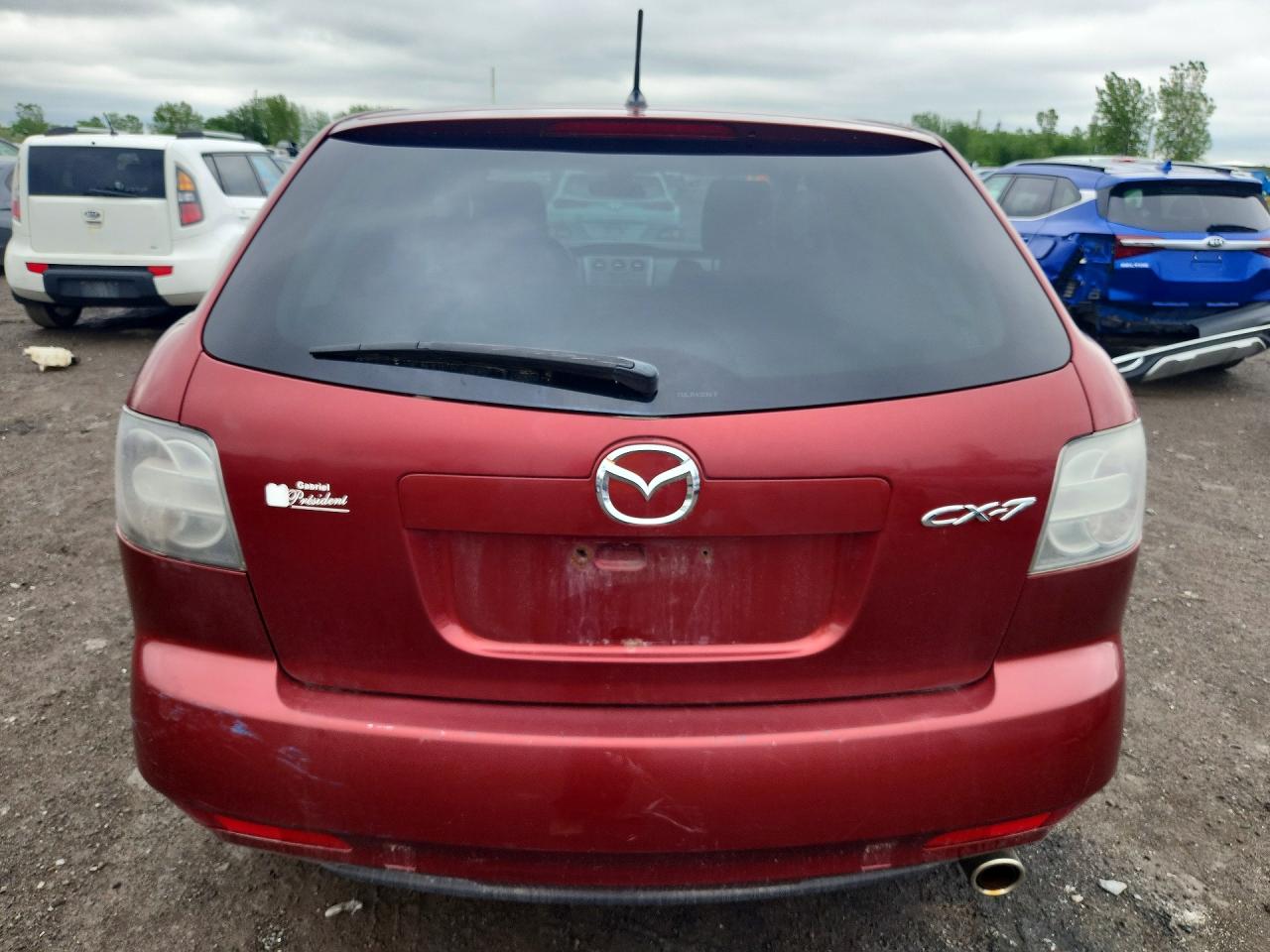 2010 Mazda Cx-7 Burgundy vin: JM3ER2W55A0351991