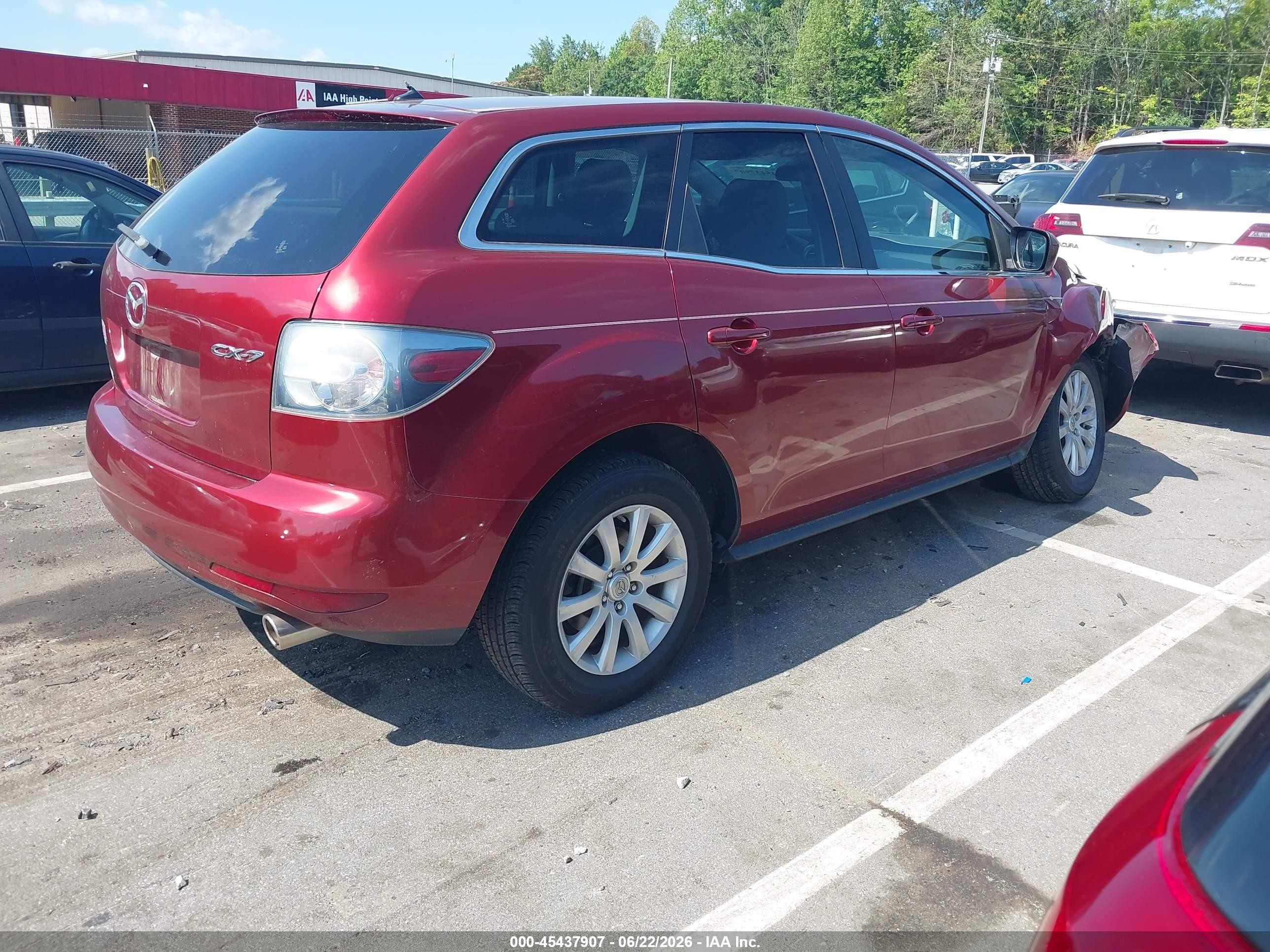2010 Mazda Cx-7 I Sport Red vin: JM3ER2W56A0318918