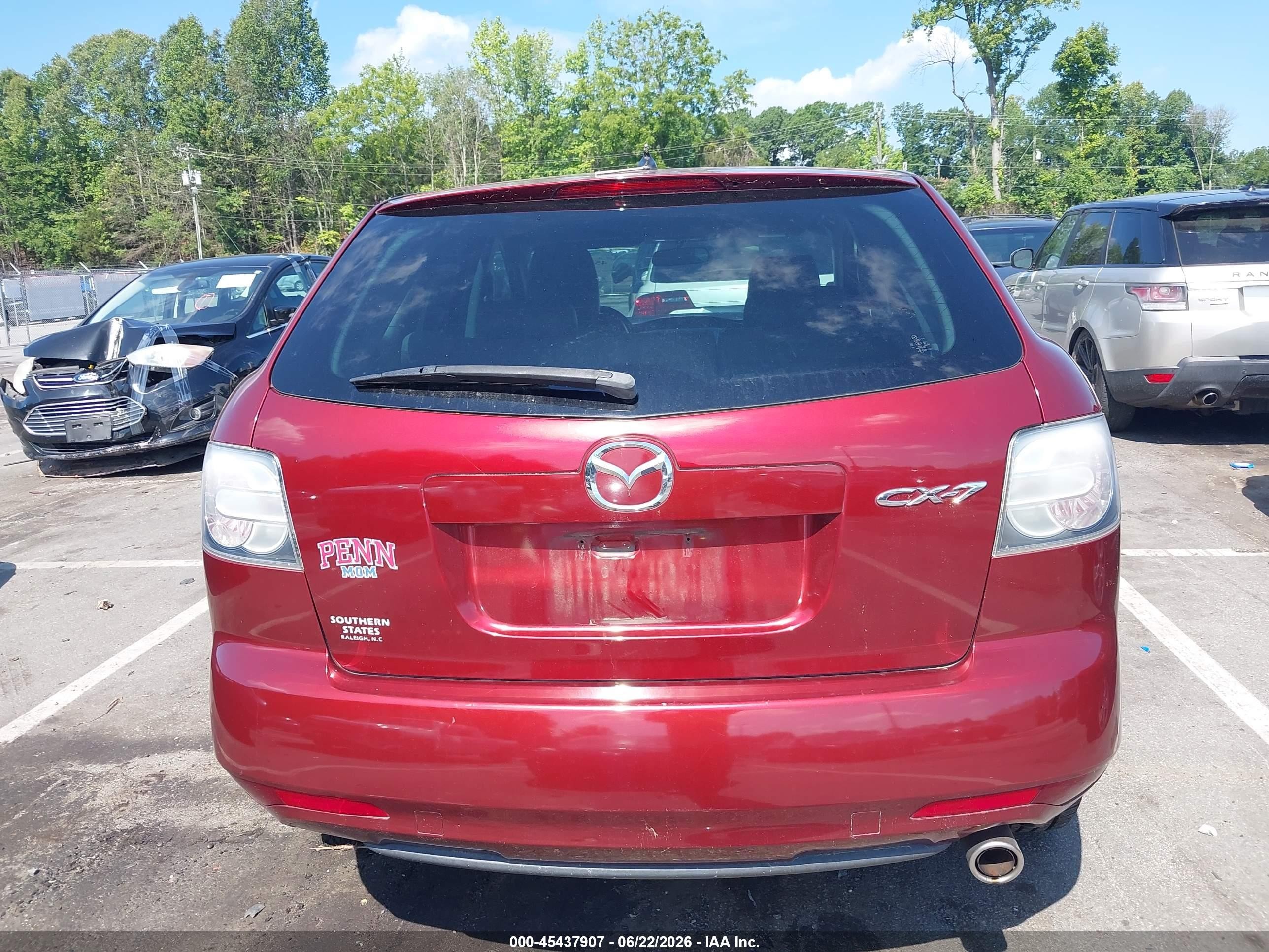 2010 Mazda Cx-7 I Sport Red vin: JM3ER2W56A0318918