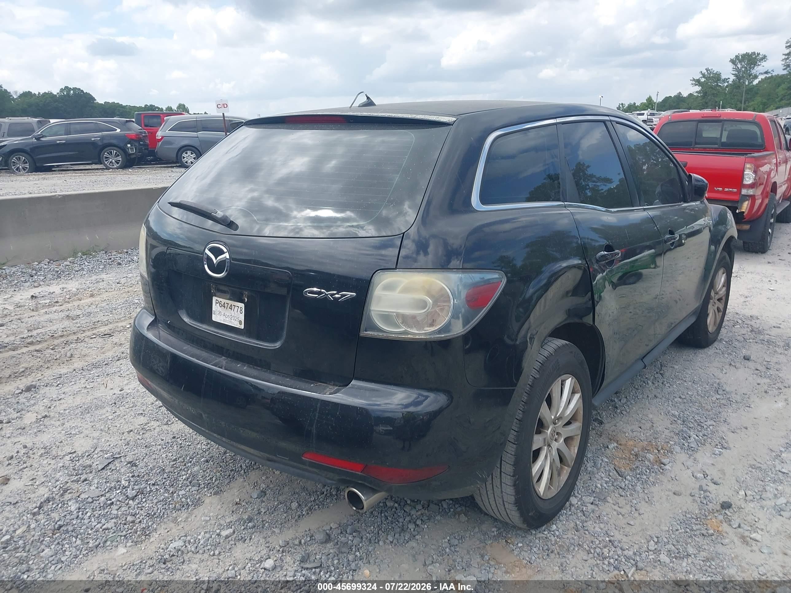 2010 Mazda Cx-7 I Sv Black vin: JM3ER2W57A0321892