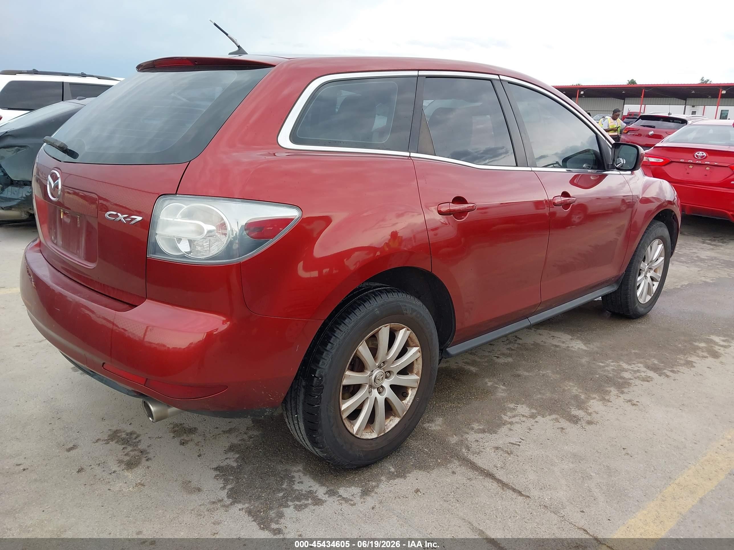 2010 Mazda Cx-7 I Sv Burgundy vin: JM3ER2W57A0334688
