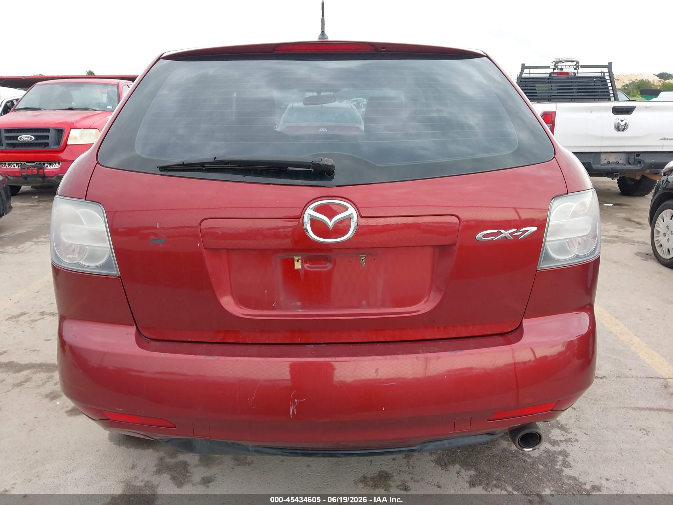 2010 Mazda Cx-7 I Sv Burgundy vin: JM3ER2W57A0334688