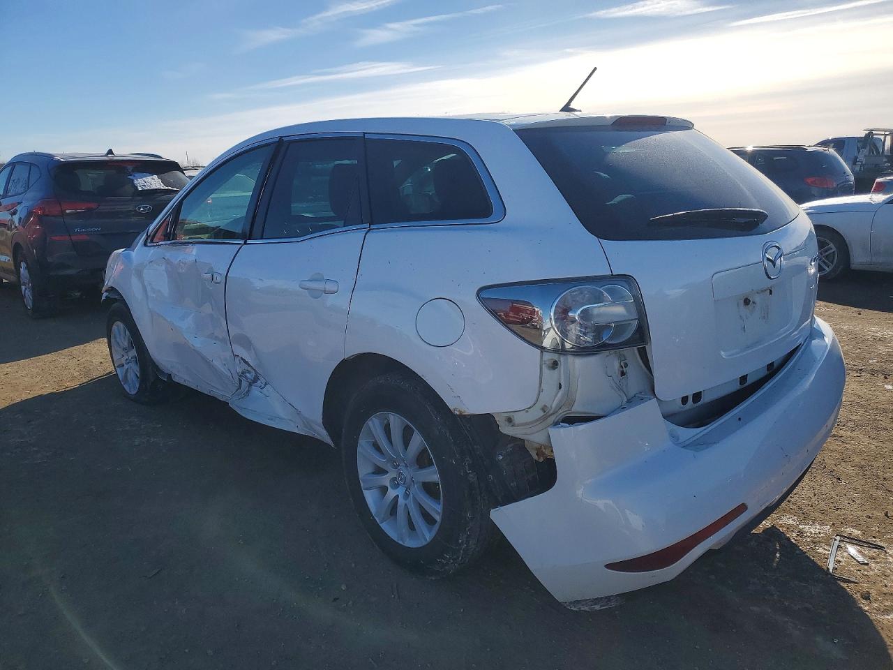 2010 Mazda Cx-7 White vin: JM3ER2W57A0338174