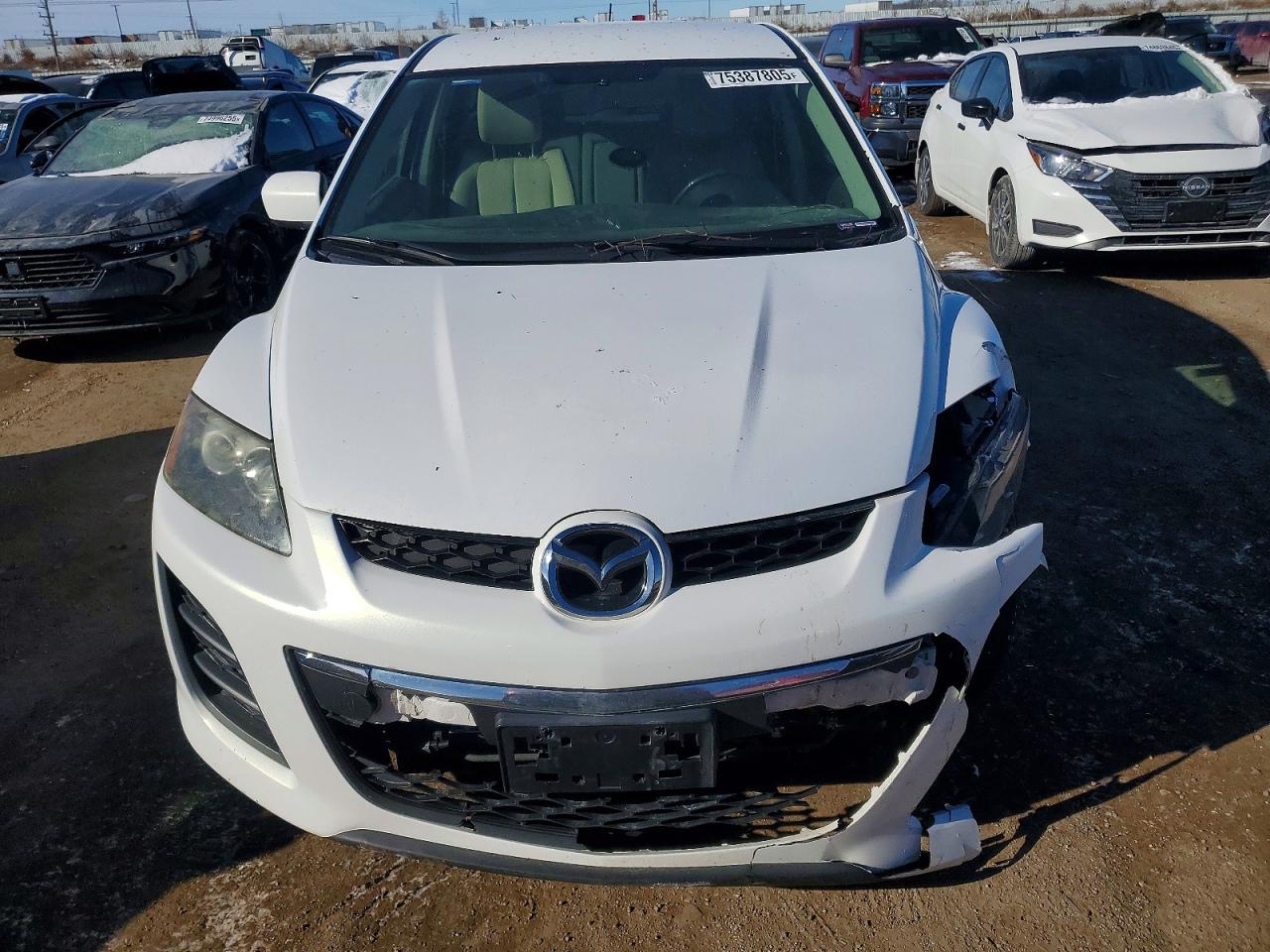 2010 Mazda Cx-7 White vin: JM3ER2W57A0338174