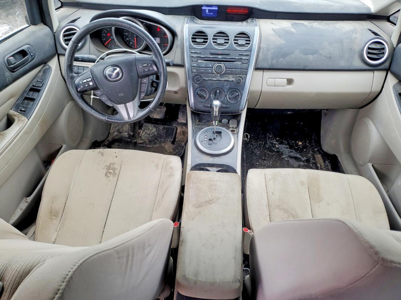 2010 Mazda Cx-7 White vin: JM3ER2W57A0338174