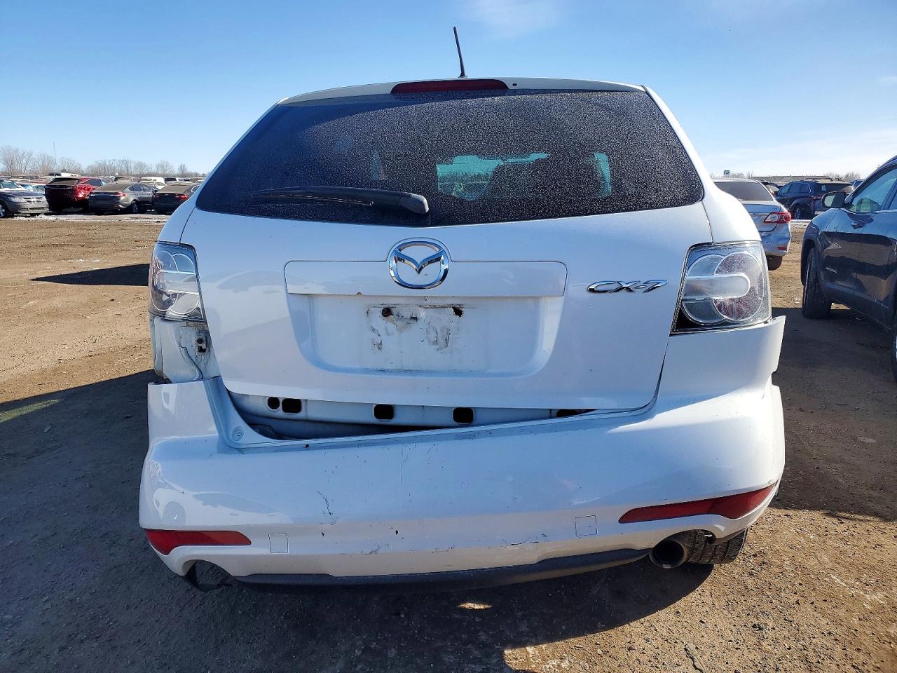 2010 Mazda Cx-7 White vin: JM3ER2W57A0338174