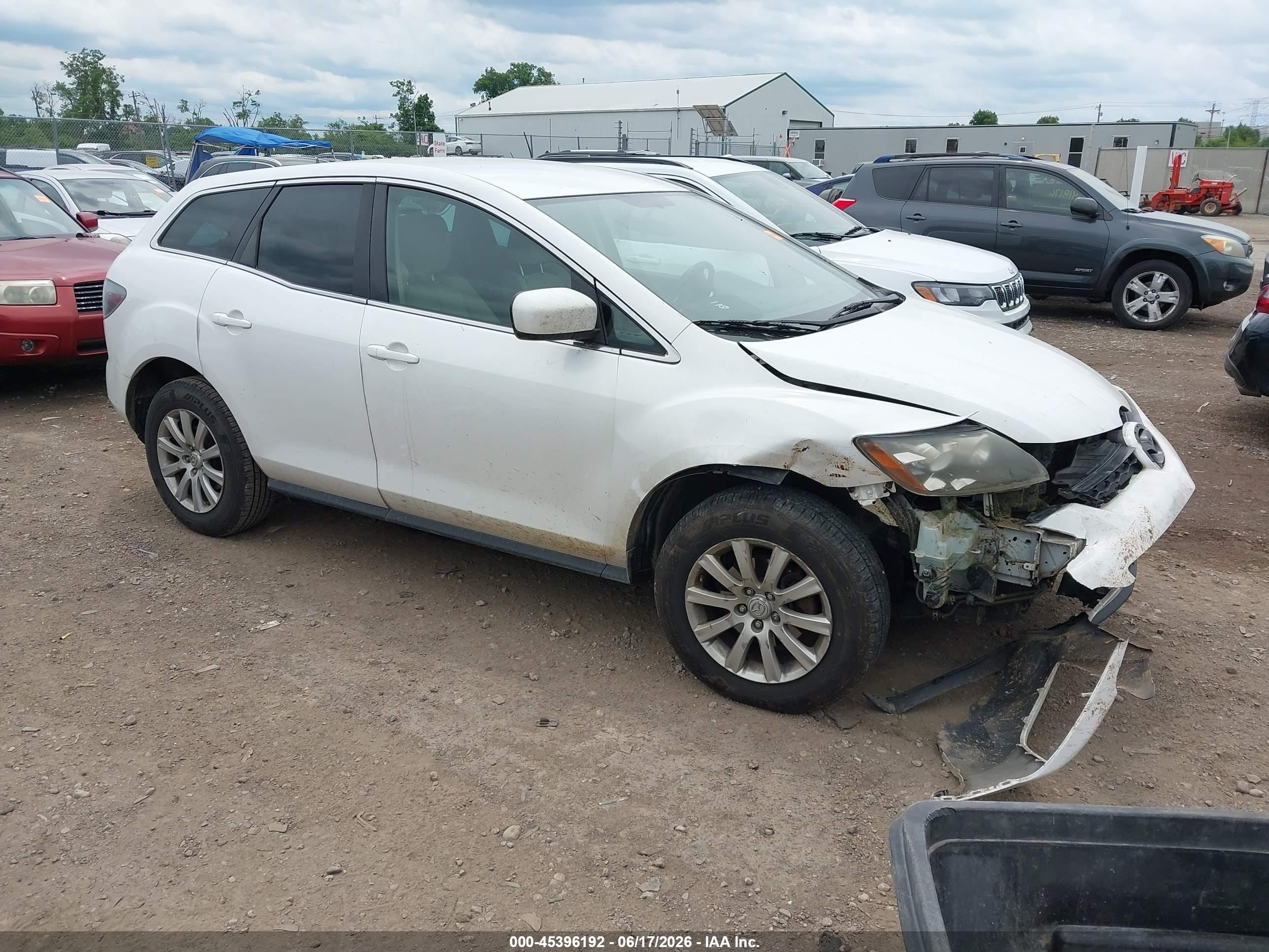 2010 Mazda Cx-7 I Sport White vin: JM3ER2W57A0345156