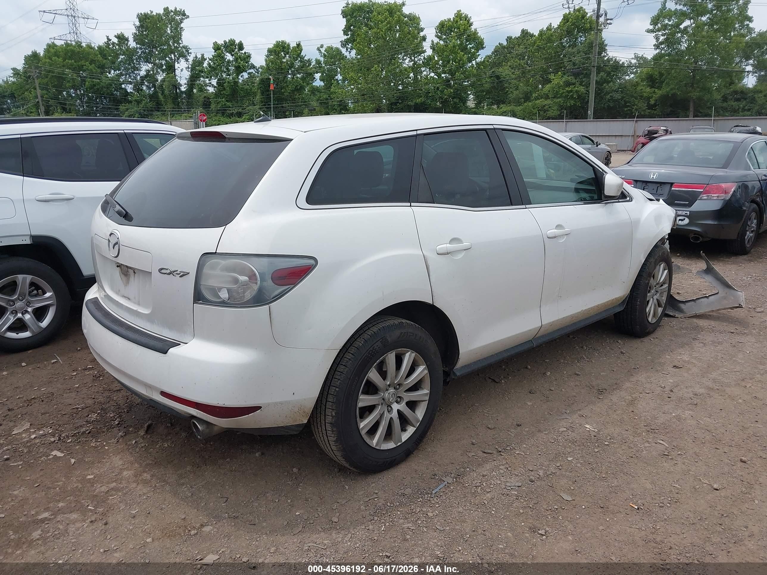 2010 Mazda Cx-7 I Sport Белый vin: JM3ER2W57A0345156