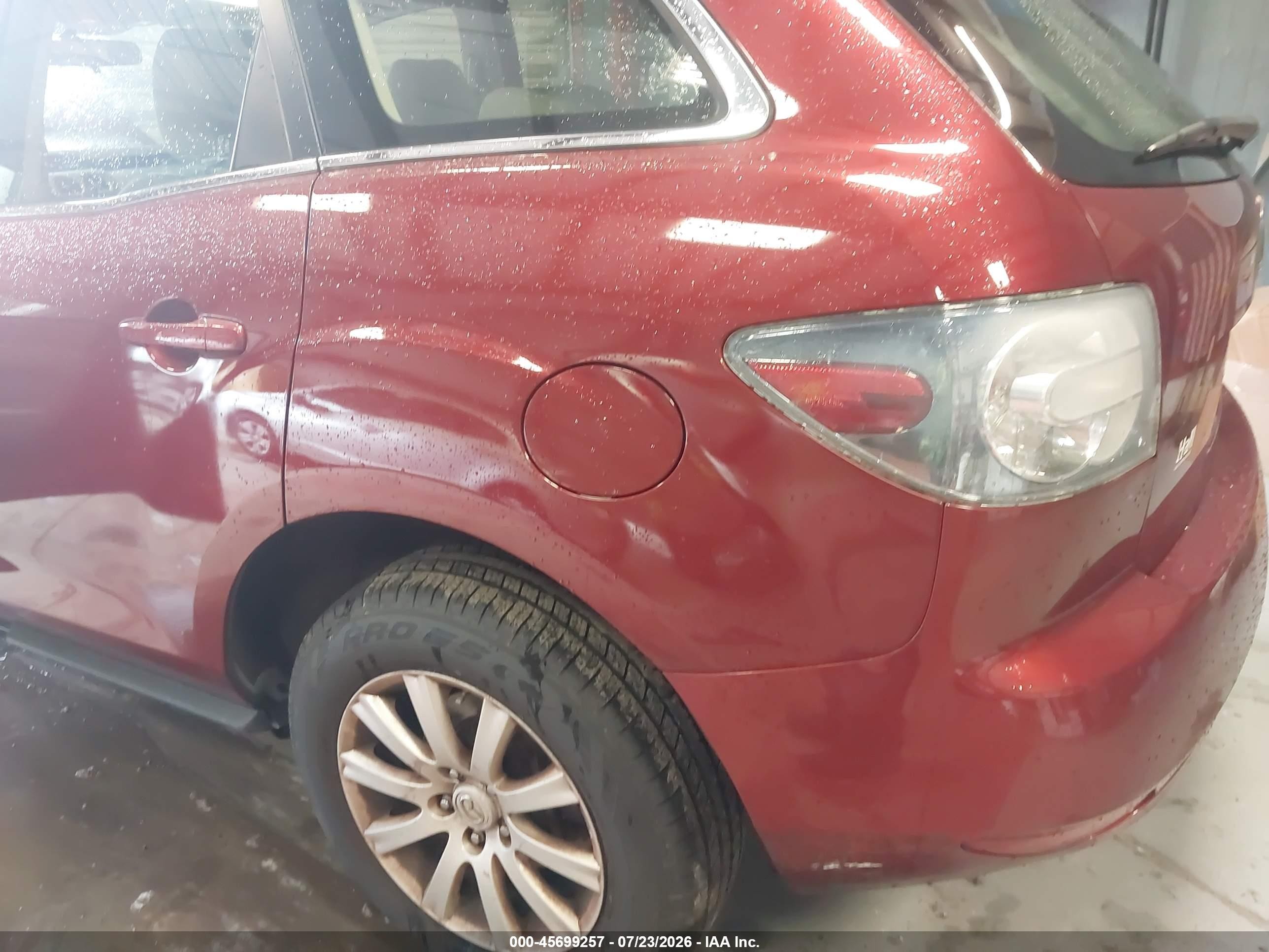 2010 Mazda Cx-7 I Sv Burgundy vin: JM3ER2W58A0326289