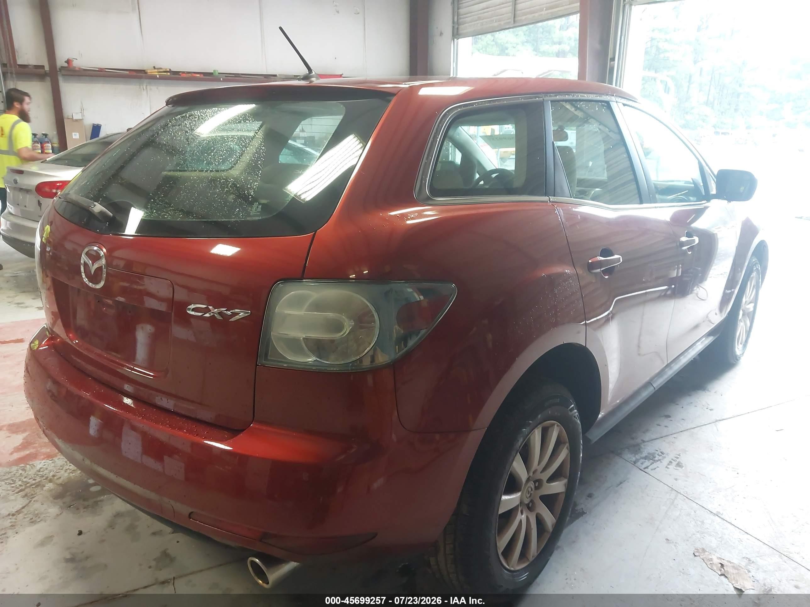 2010 Mazda Cx-7 I Sv Burgundy vin: JM3ER2W58A0326289