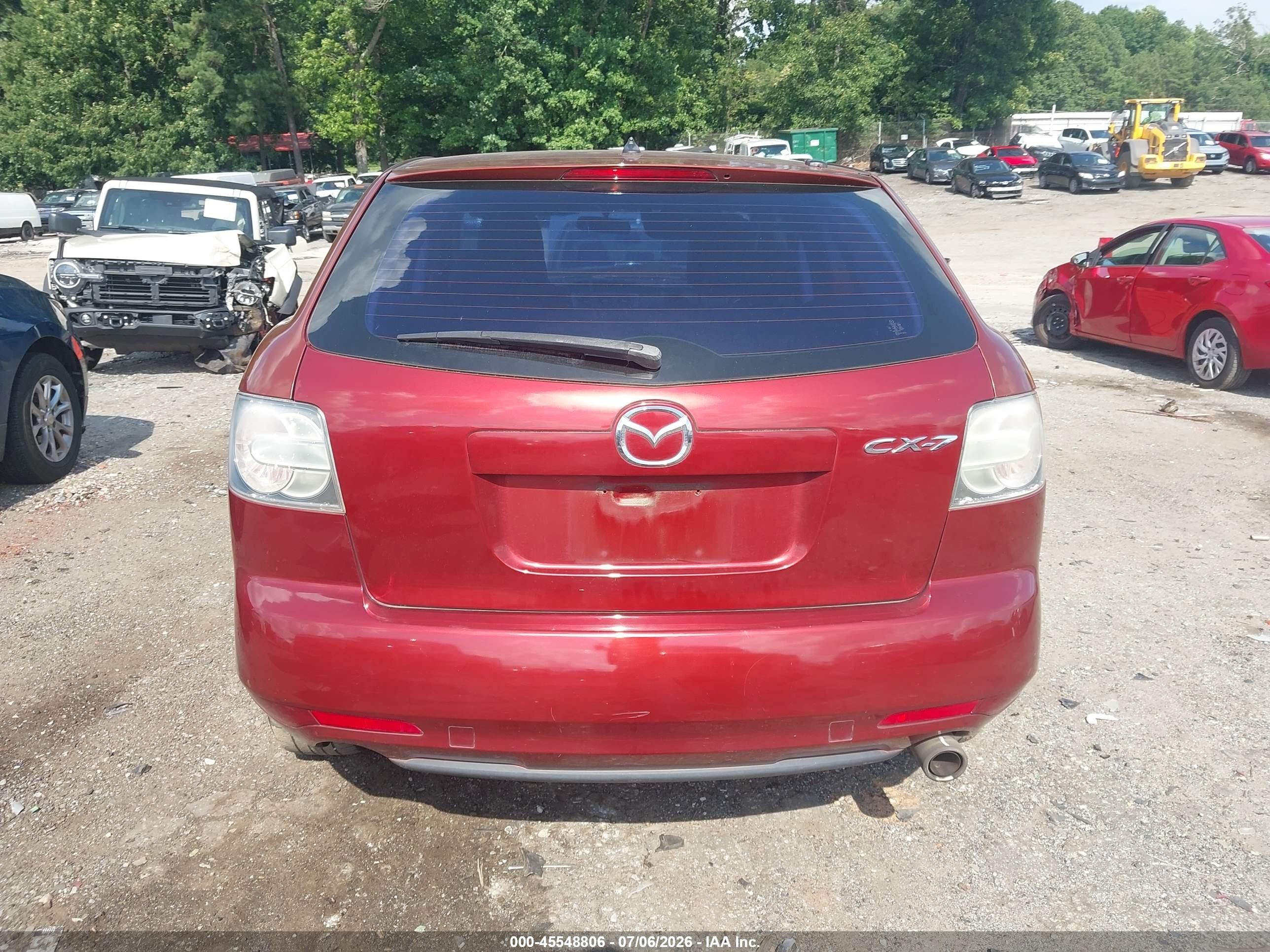 2010 Mazda Cx-7 I Sv Red vin: JM3ER2W59A0315835