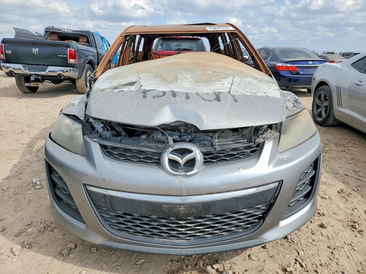 2010 Mazda Cx-7 Gray vin: JM3ER2W59A0316791