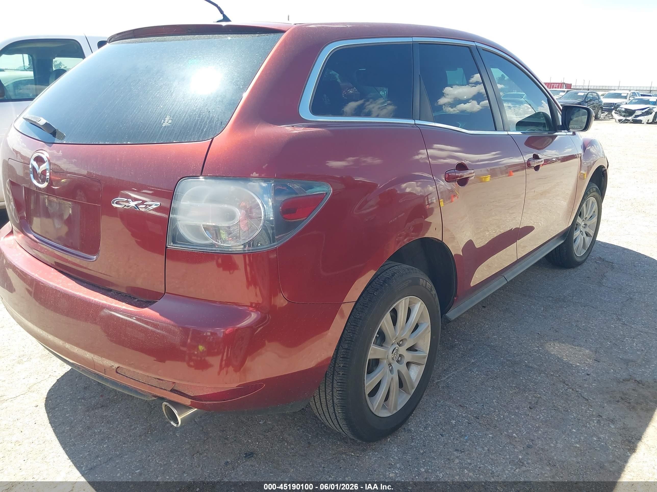 2010 Mazda Cx-7 I Sport Red vin: JM3ER2W59A0345062