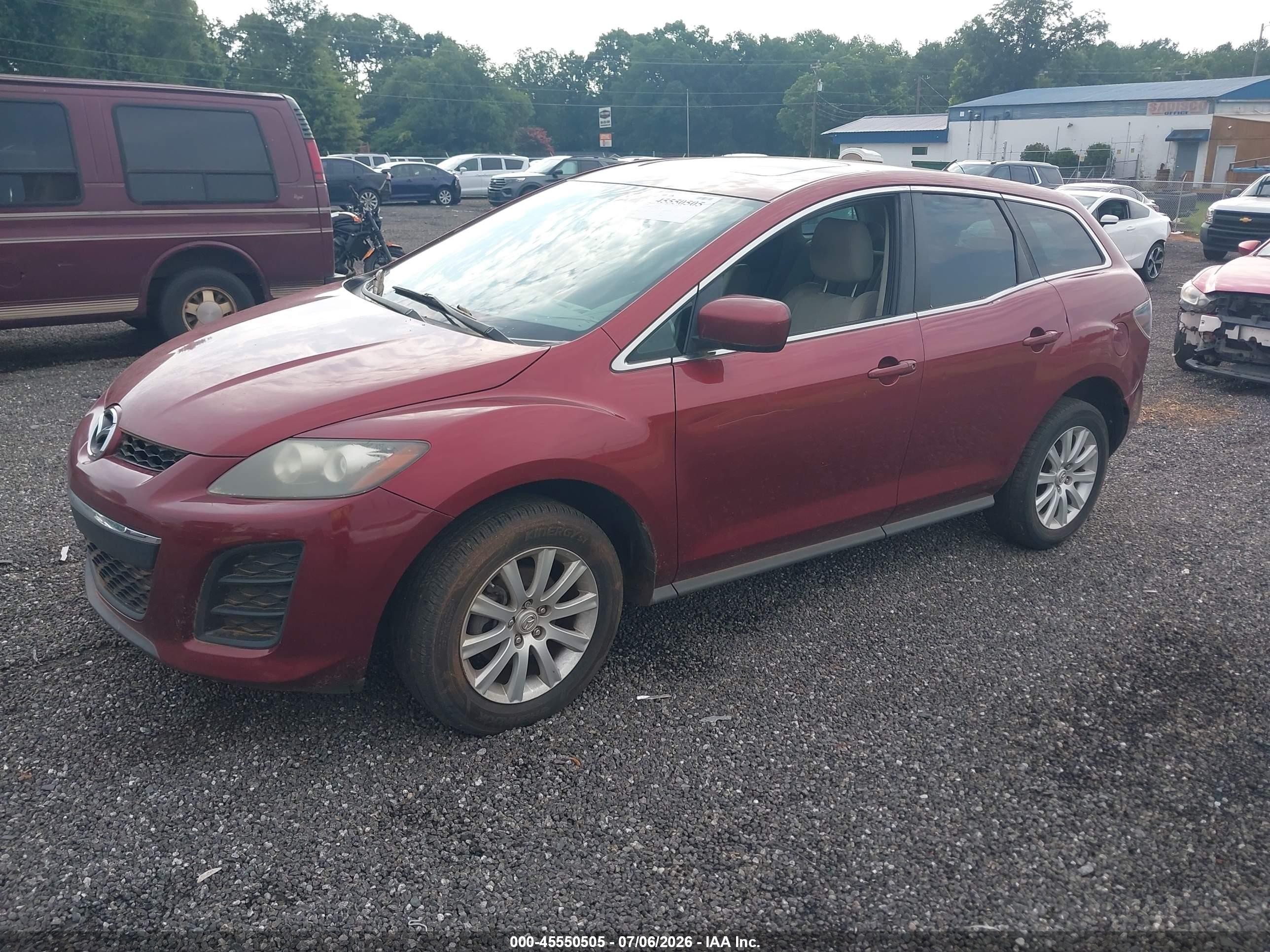 2010 Mazda Cx-7 I Sport Burgundy vin: JM3ER2W59A0350312