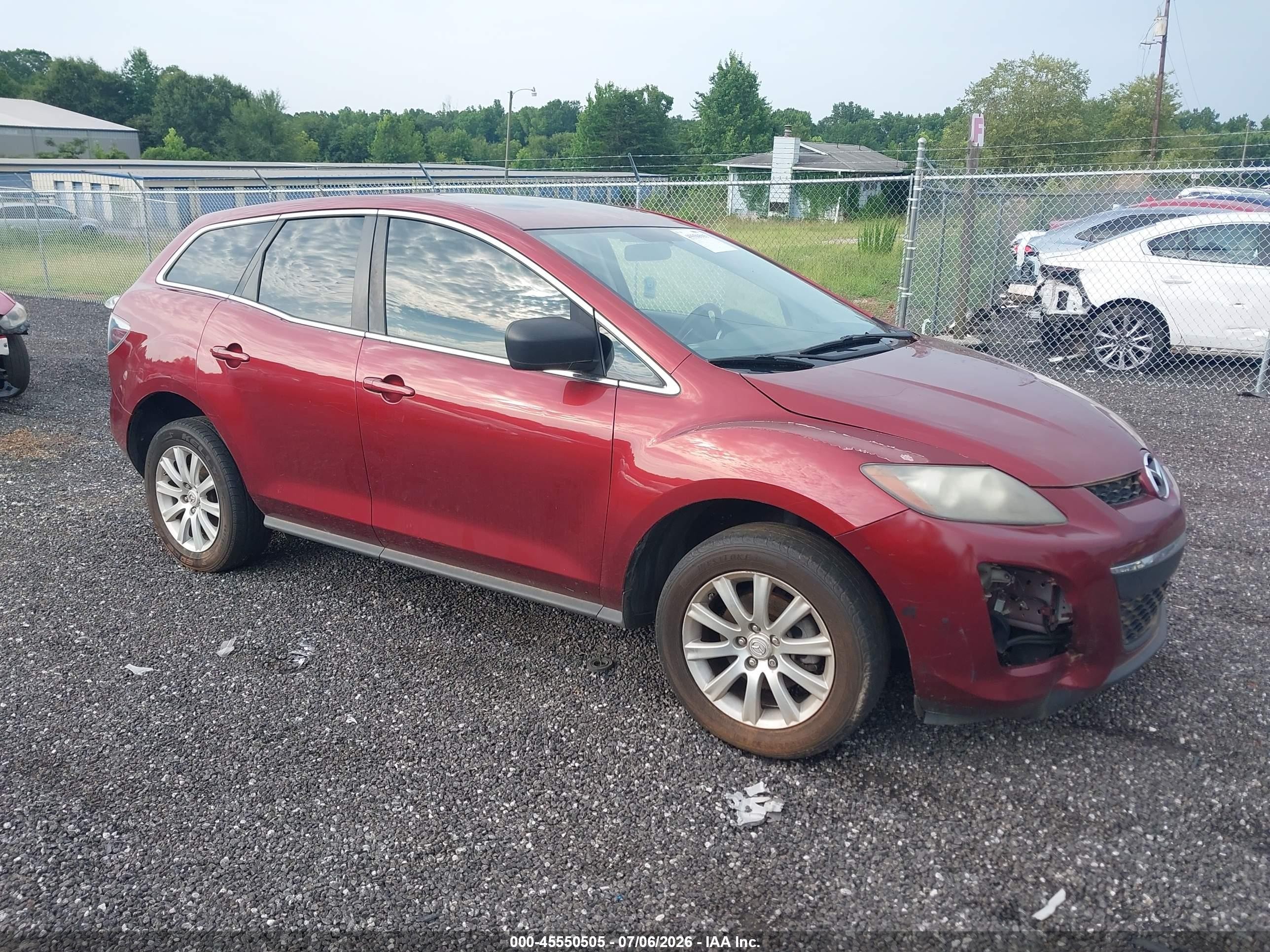 2010 Mazda Cx-7 I Sport Burgundy vin: JM3ER2W59A0350312